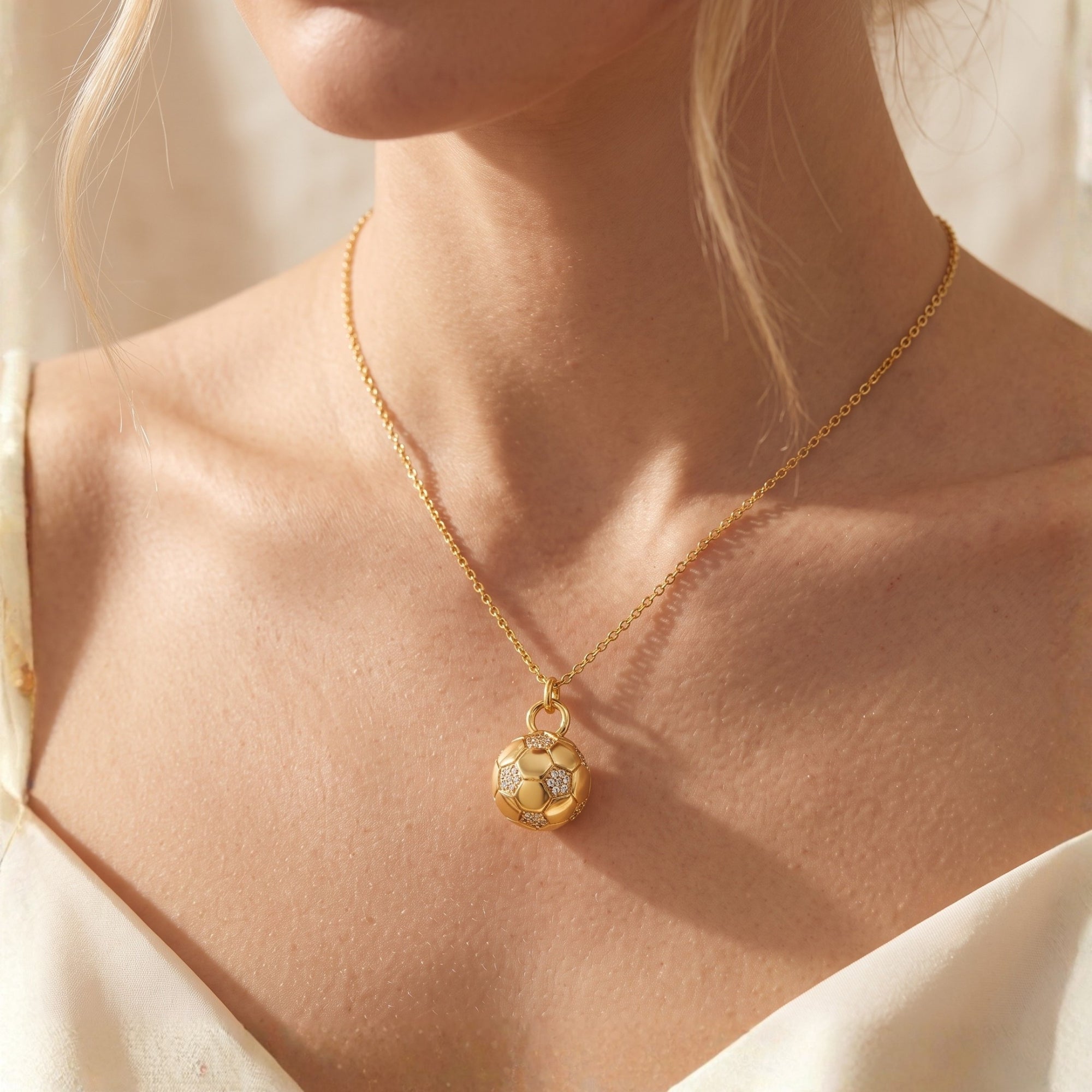 The Striker Soccer Ball Necklace