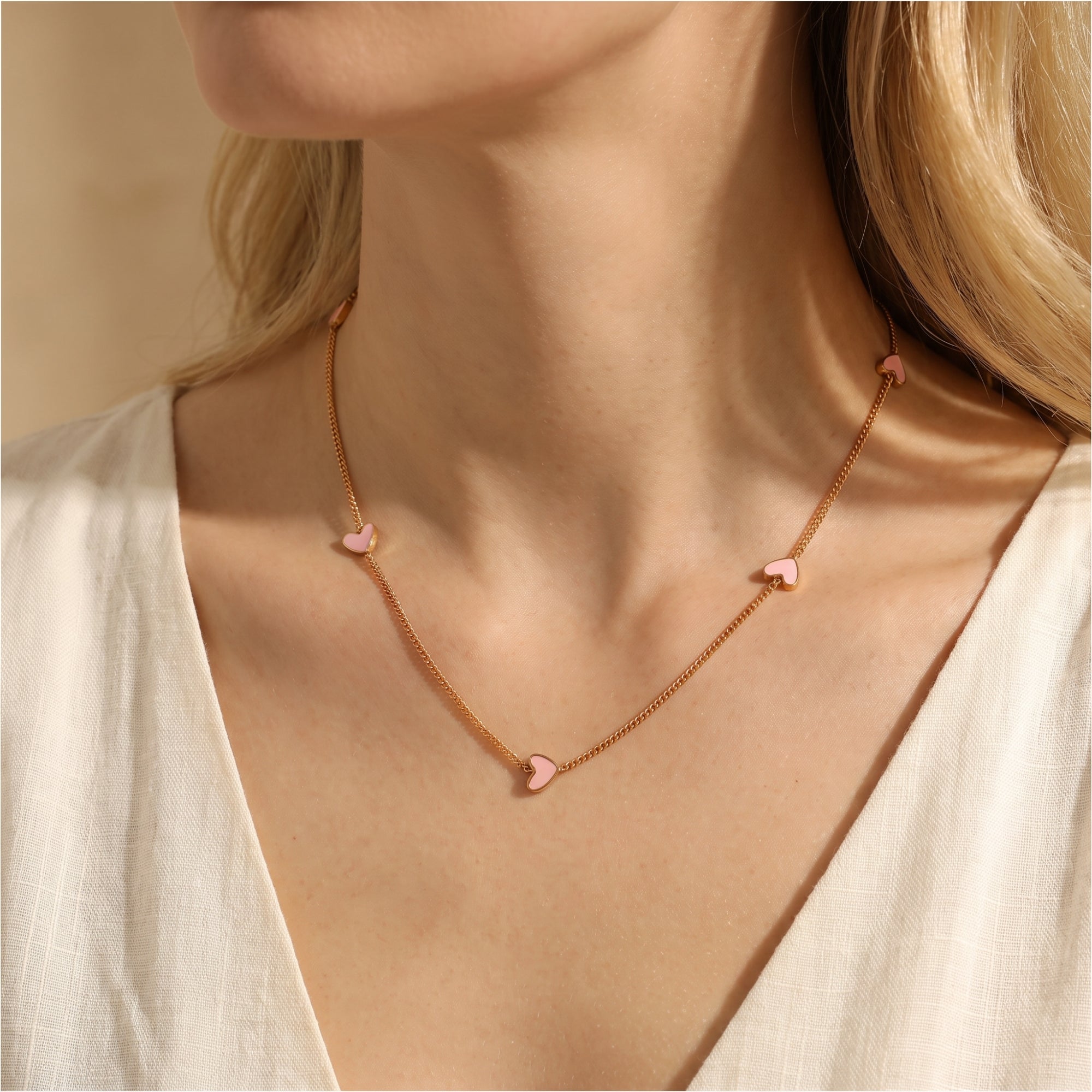 The Amore Heart Station Necklace