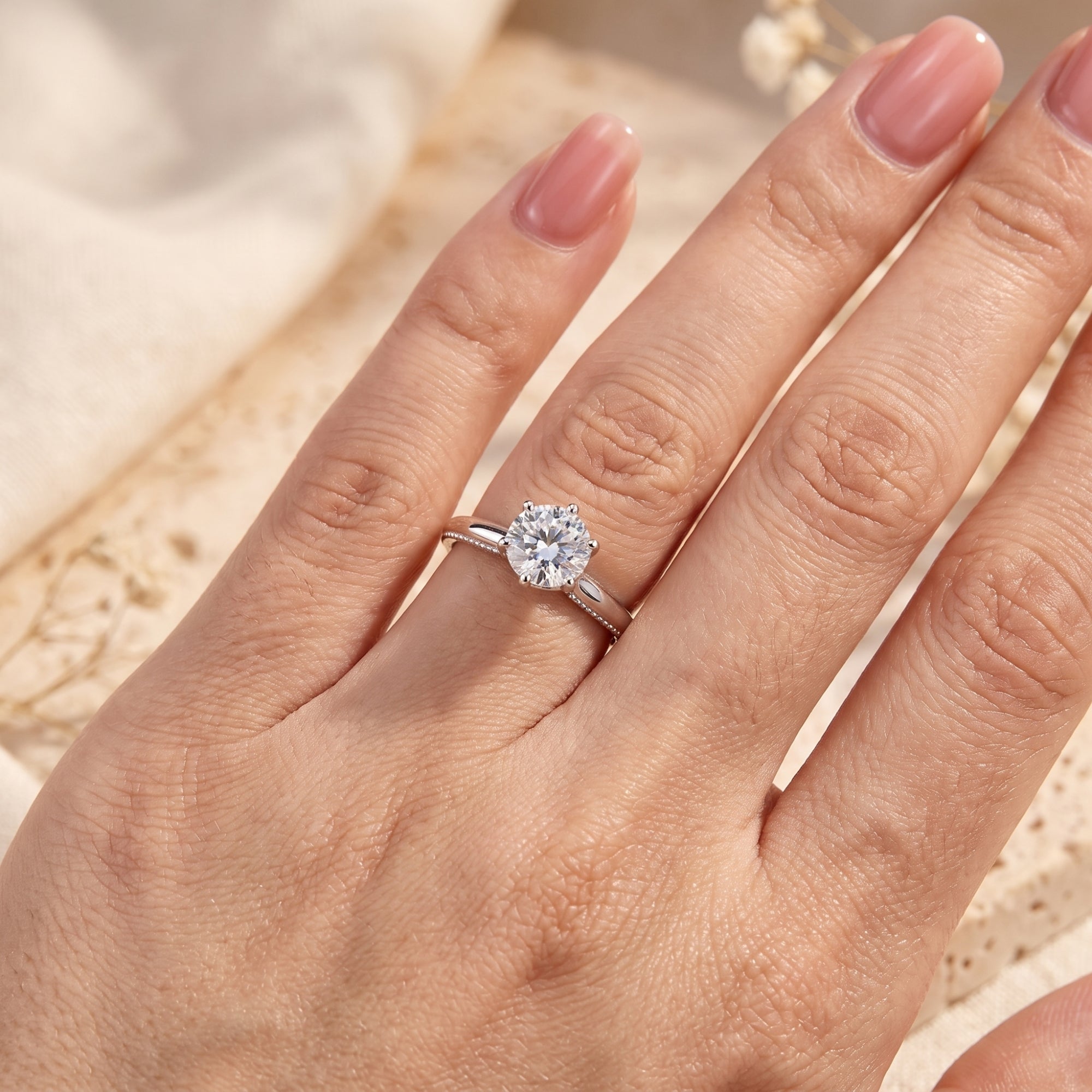 The Stella Milgrain Ring