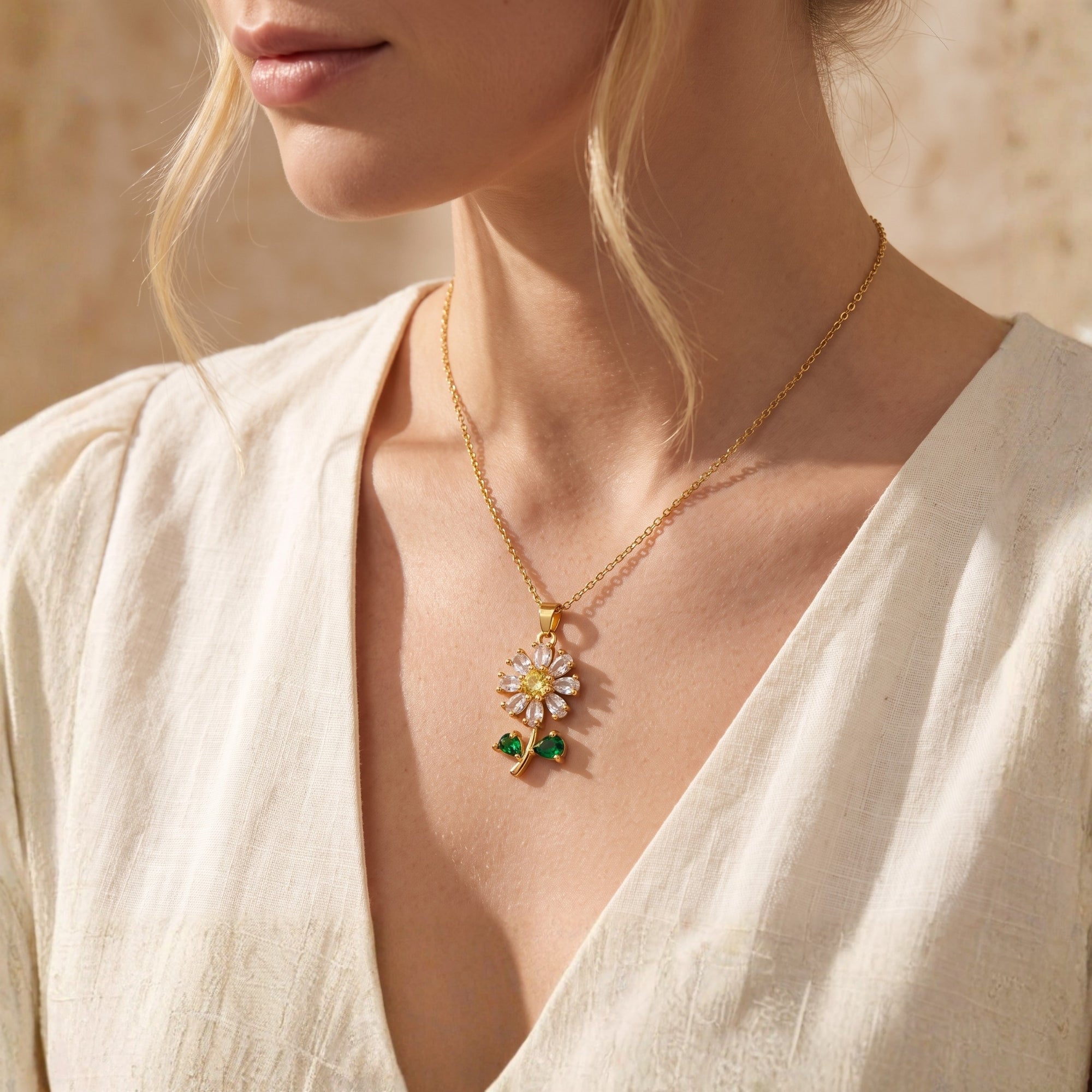 De madeliefjeshangerketting