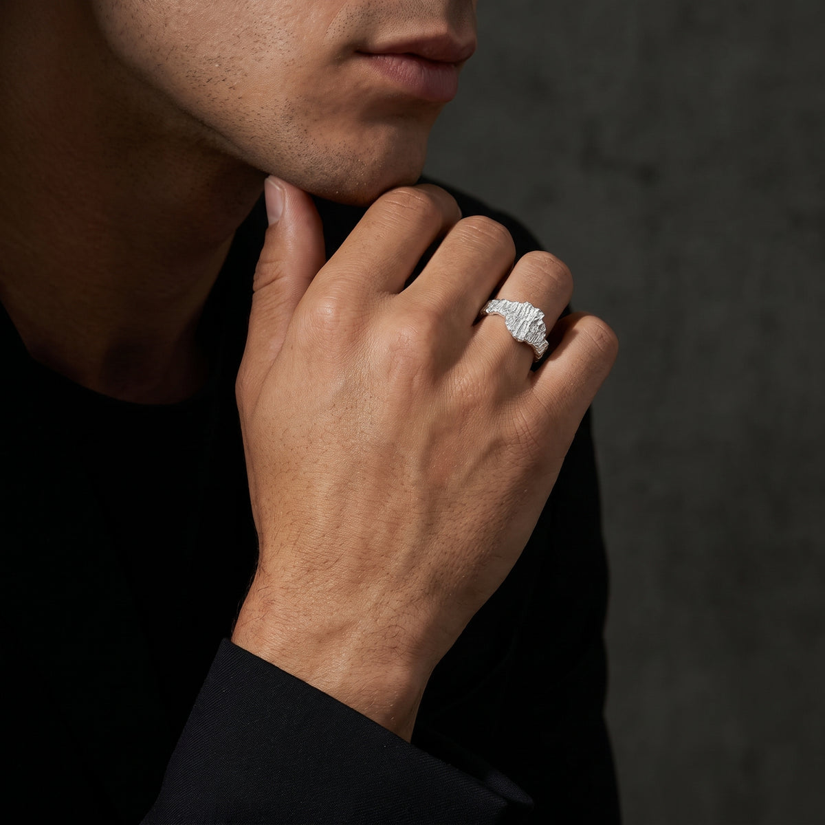 The Terra Bark Open Band Ring