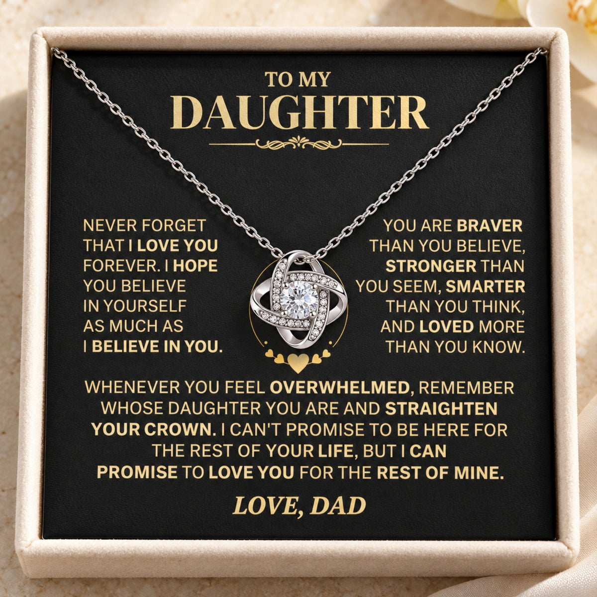 Le collier nœud d’amour