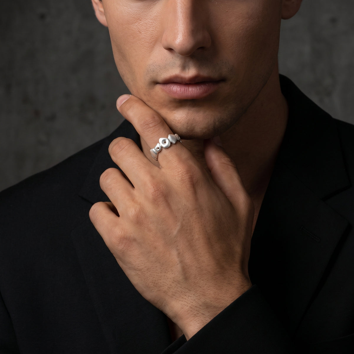 Bague ouverte Pebble