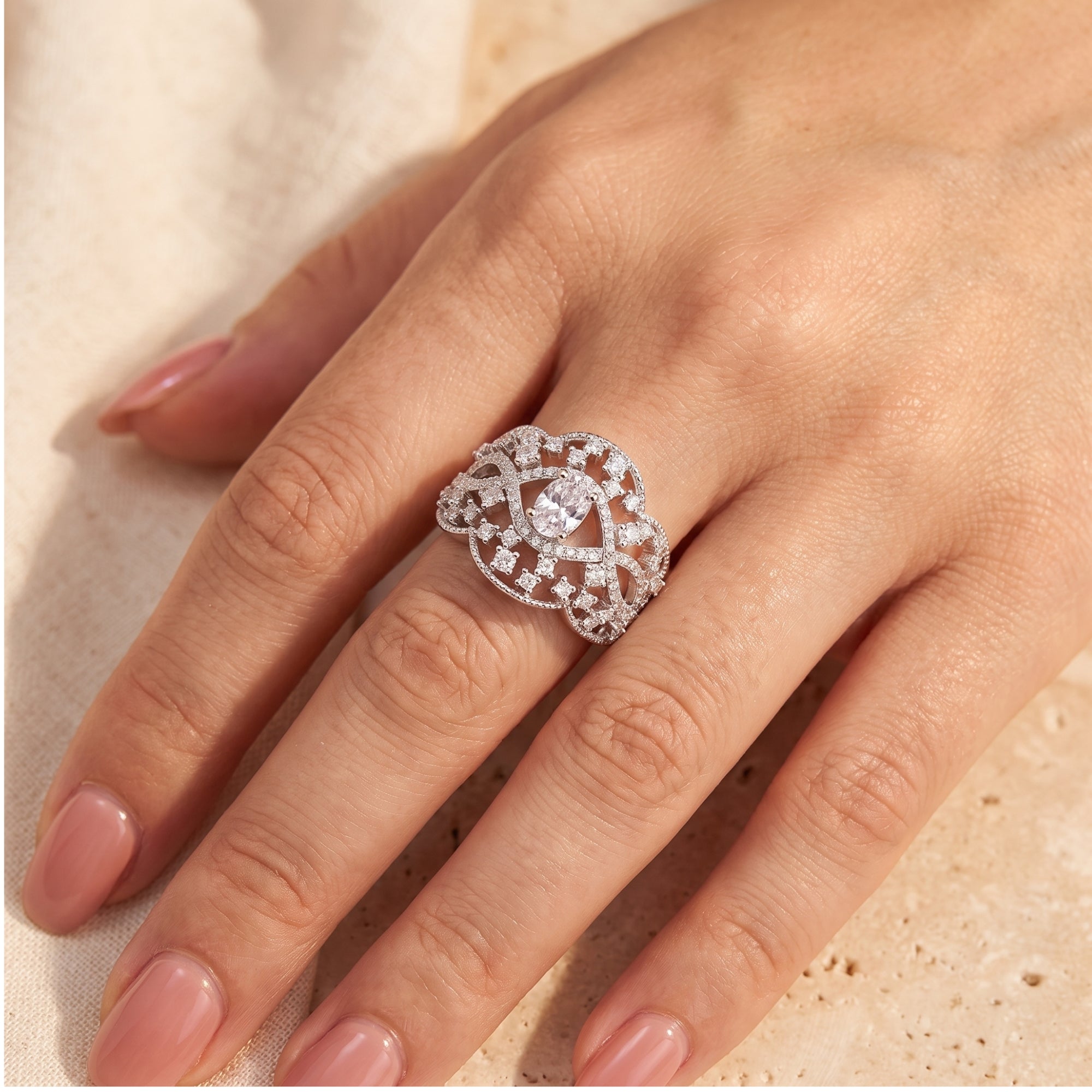 The Genevieve Lace Ring