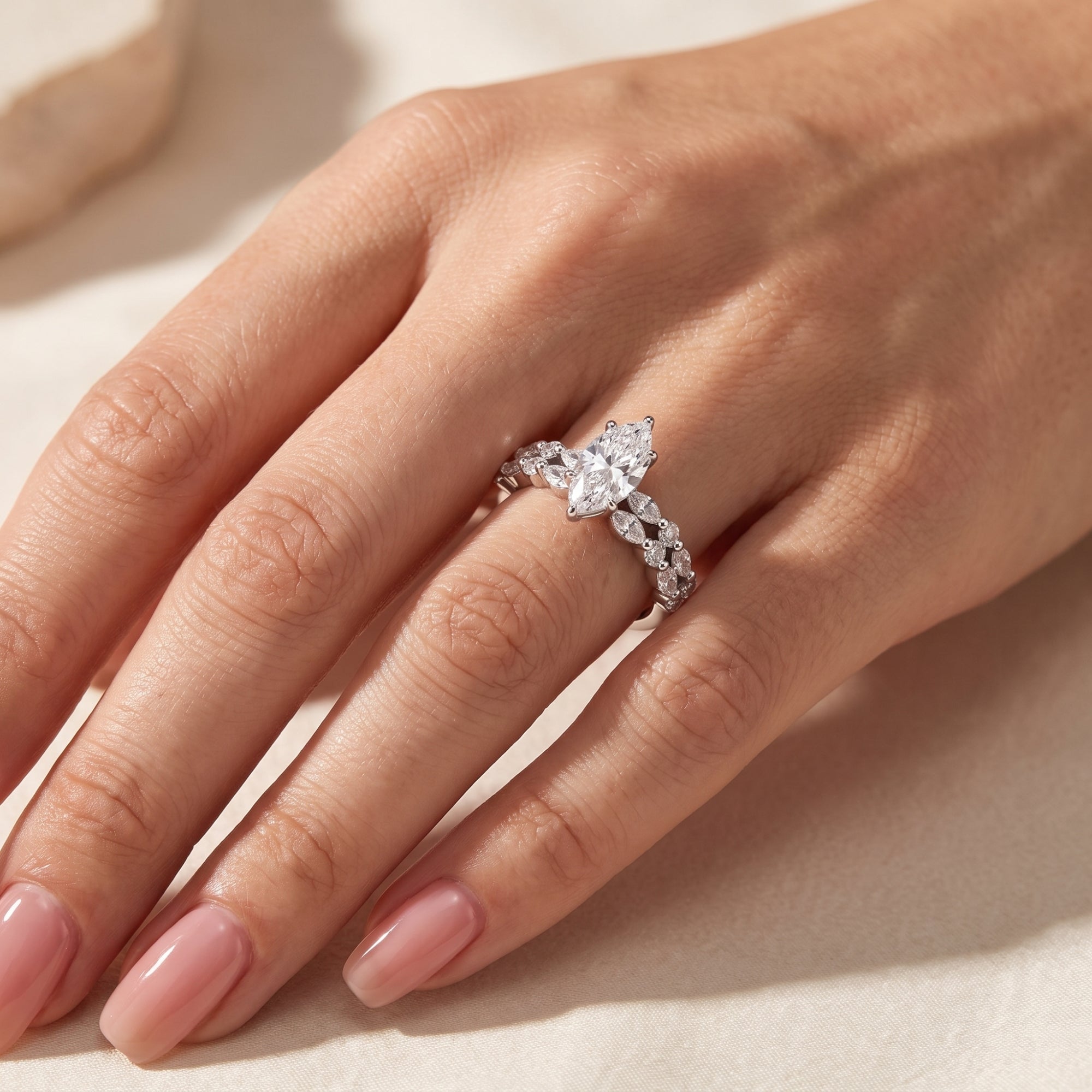 The Marquise Nested Ring