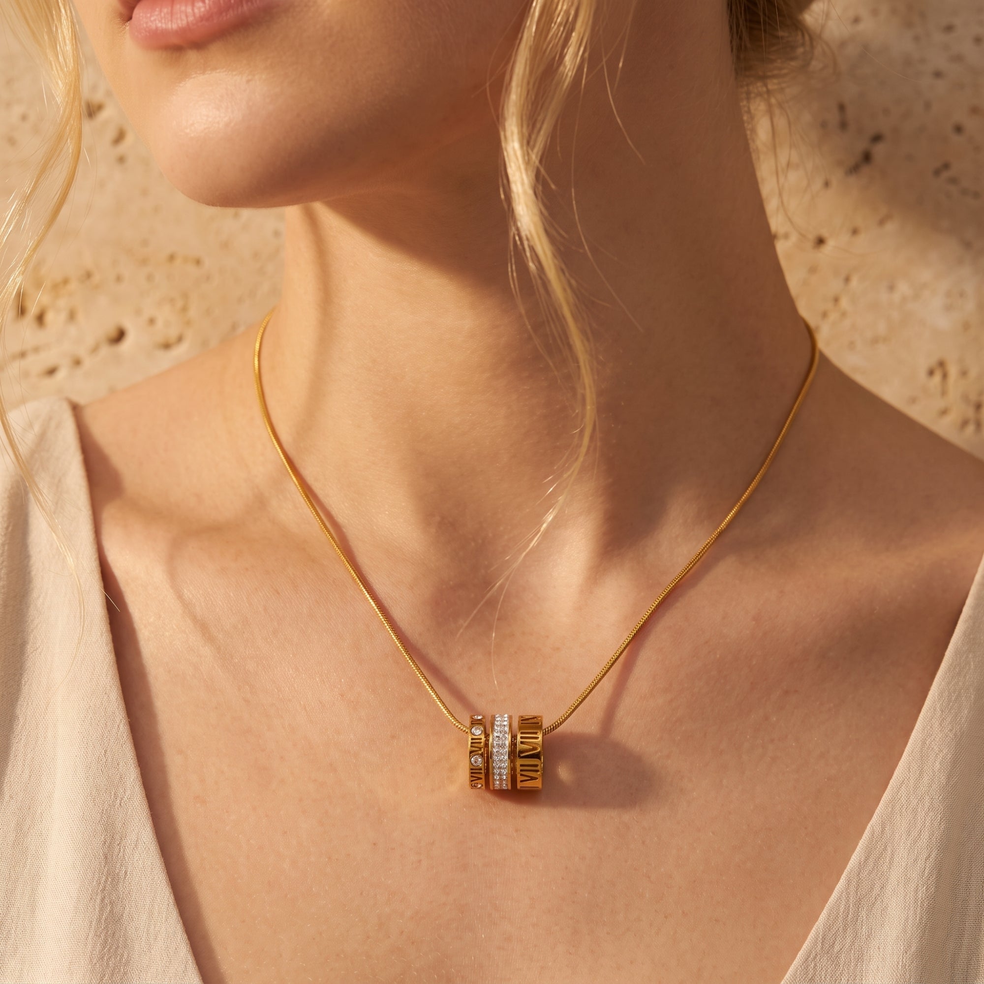 The Aurelia Roman Numeral Necklace