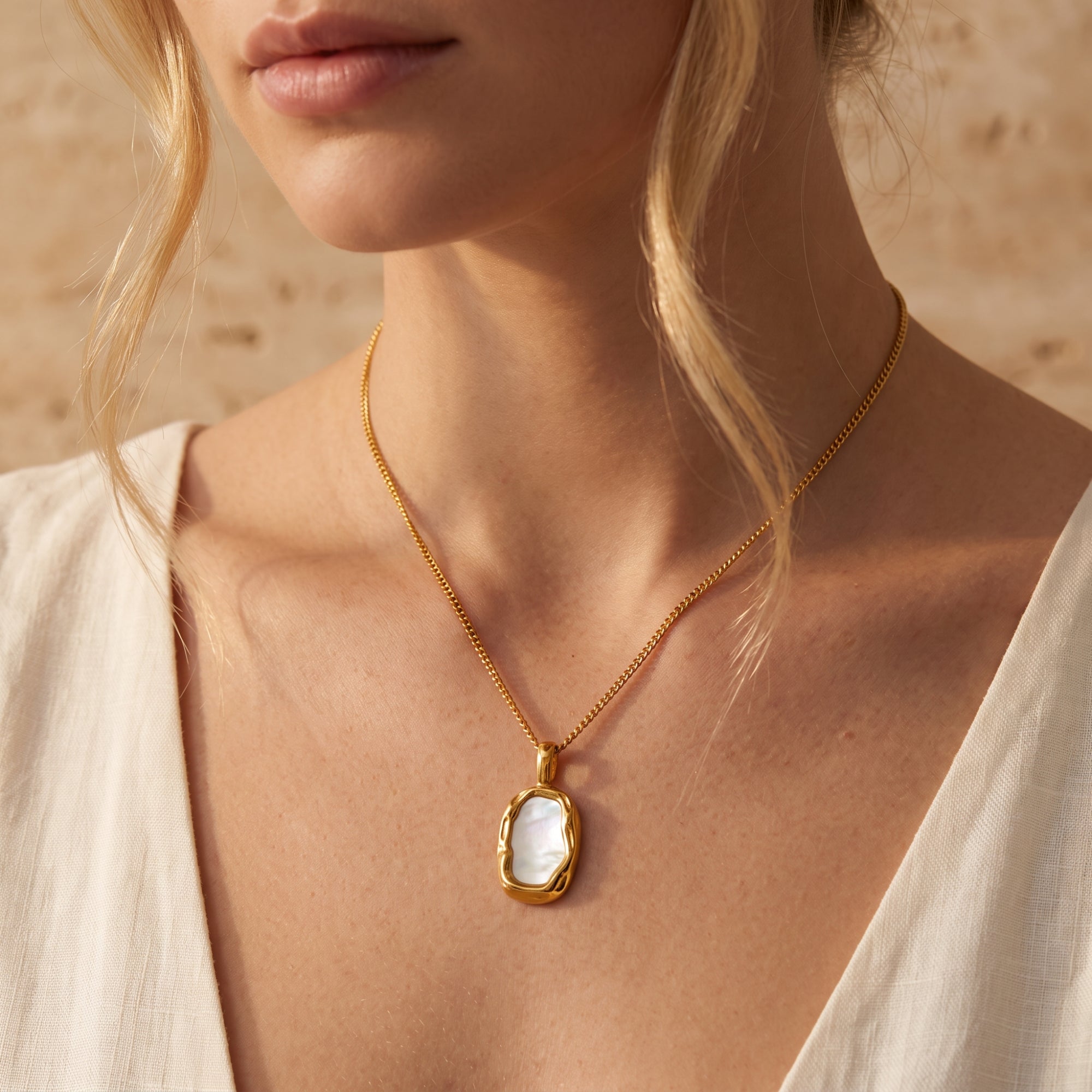 The Organic Shell Pendant Necklace