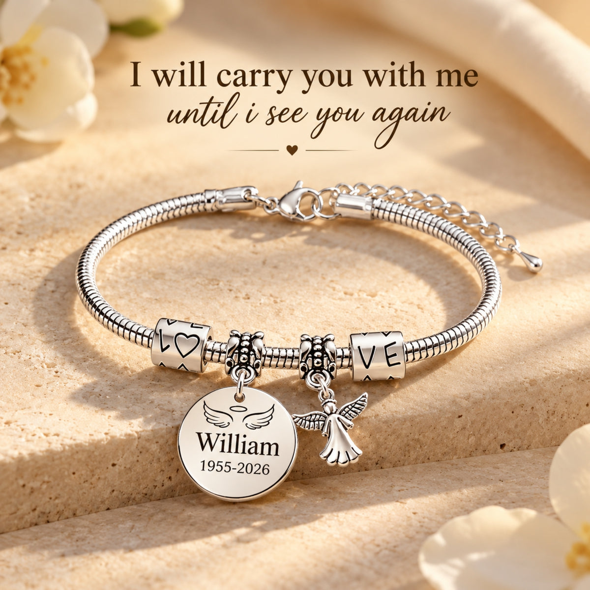 Le bracelet breloque ange Solace