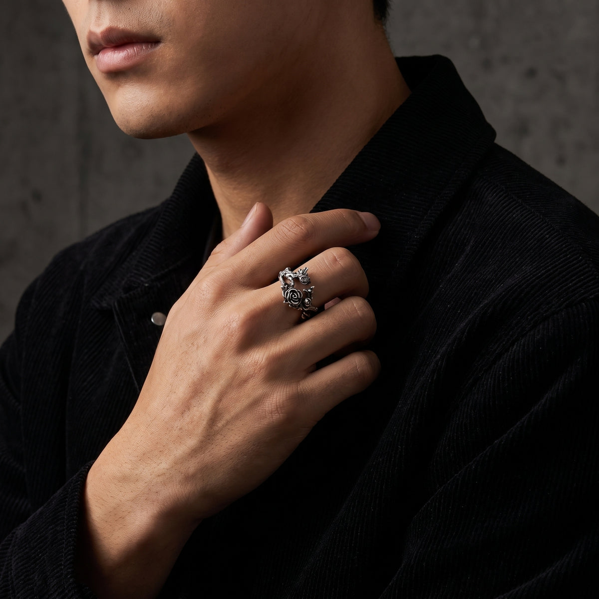 De Rose Vine-open ring