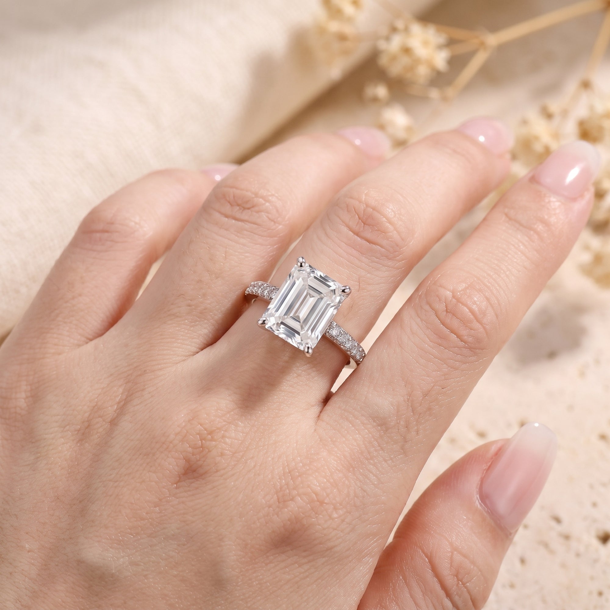The Devotion Emerald Solitaire Ring
