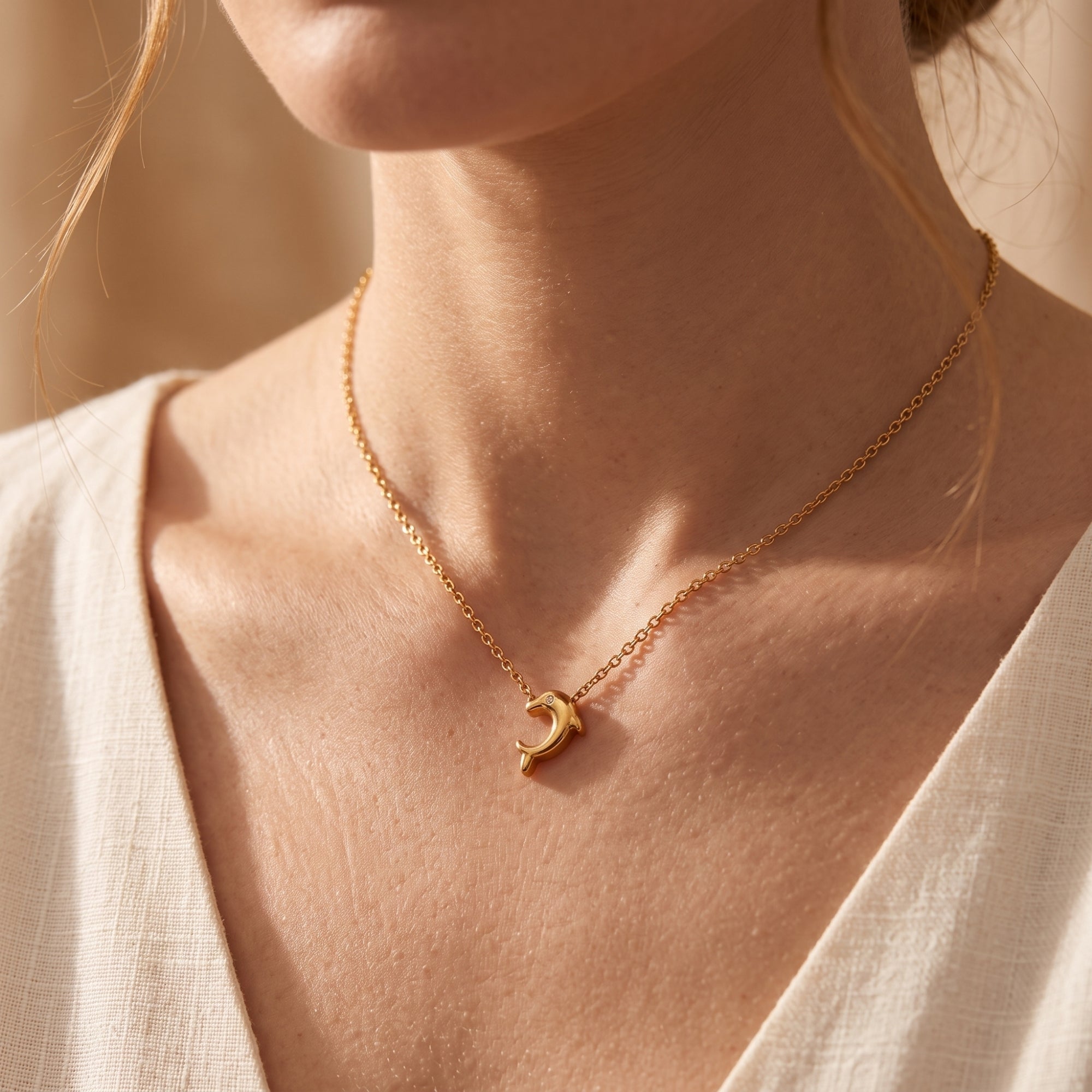 The Marina Dolphin Pendant Necklace