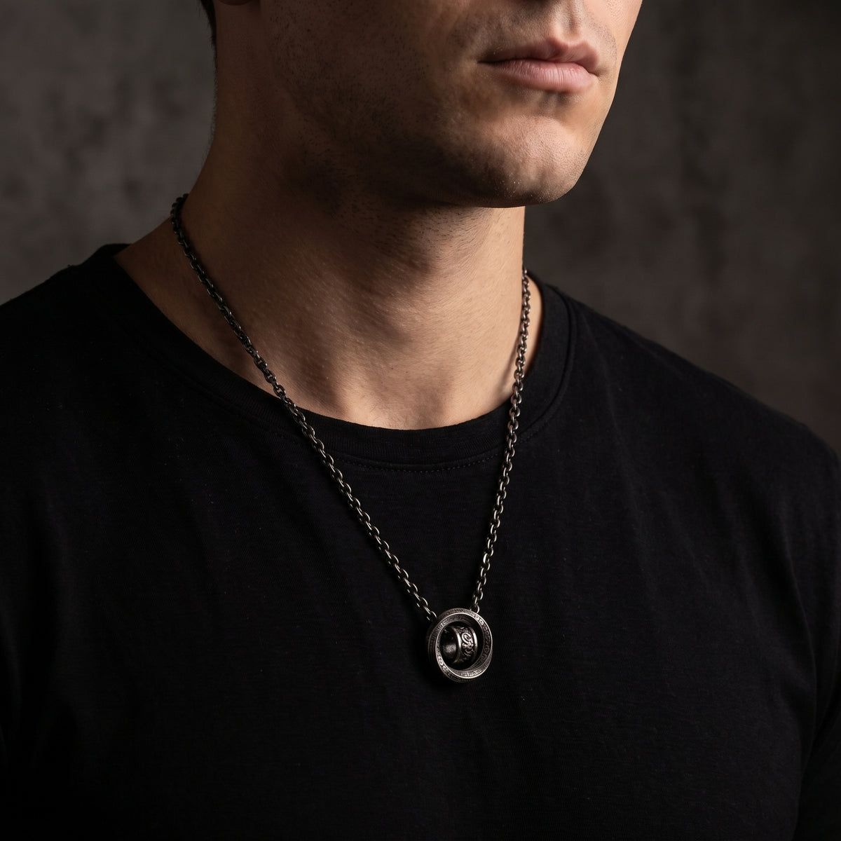 The Orbiting Ring Pendant Necklace