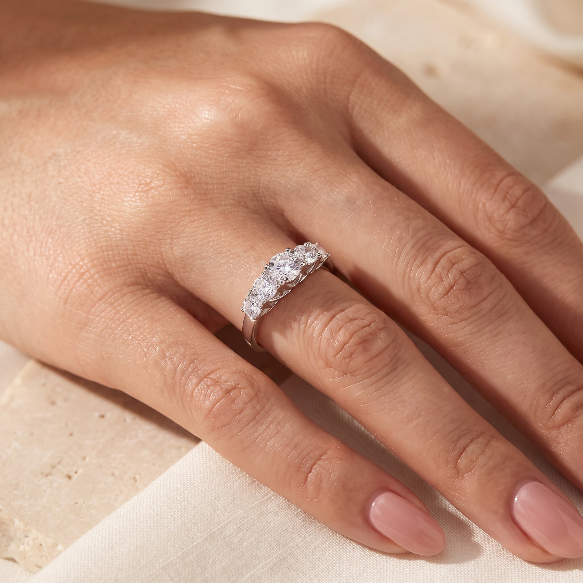 The Aria Five-Stone Ring