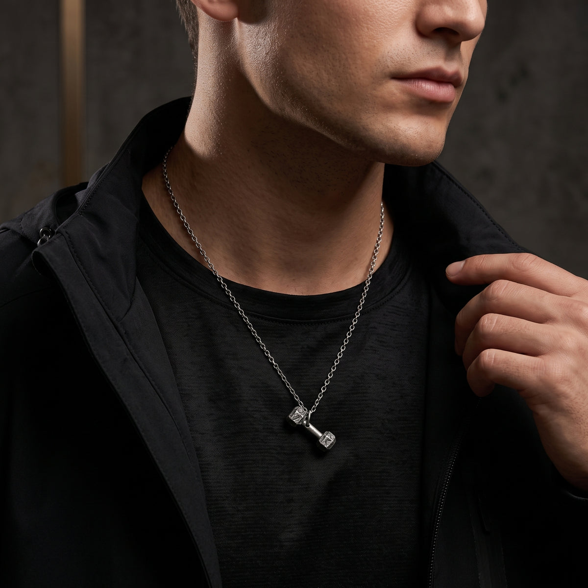 The Dumbbell Pendant Necklace