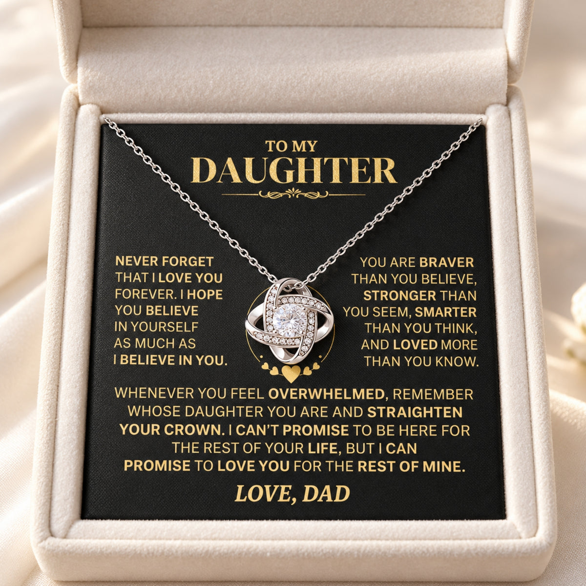 Le collier nœud d’amour