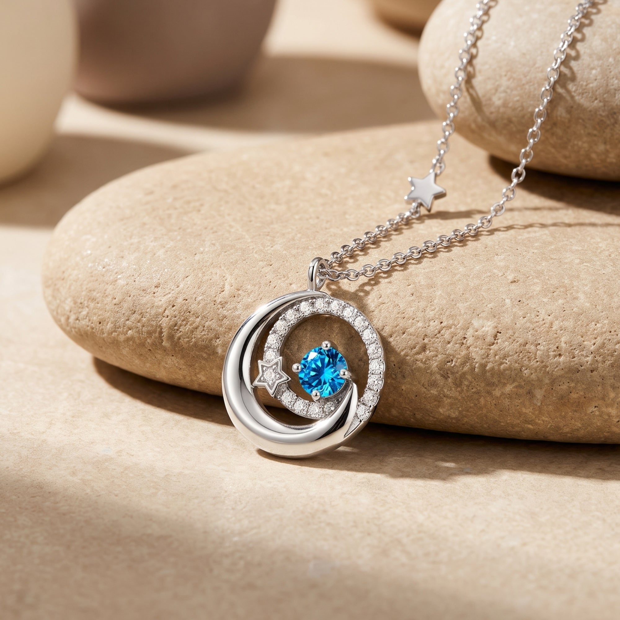 The Selene Crescent Necklace