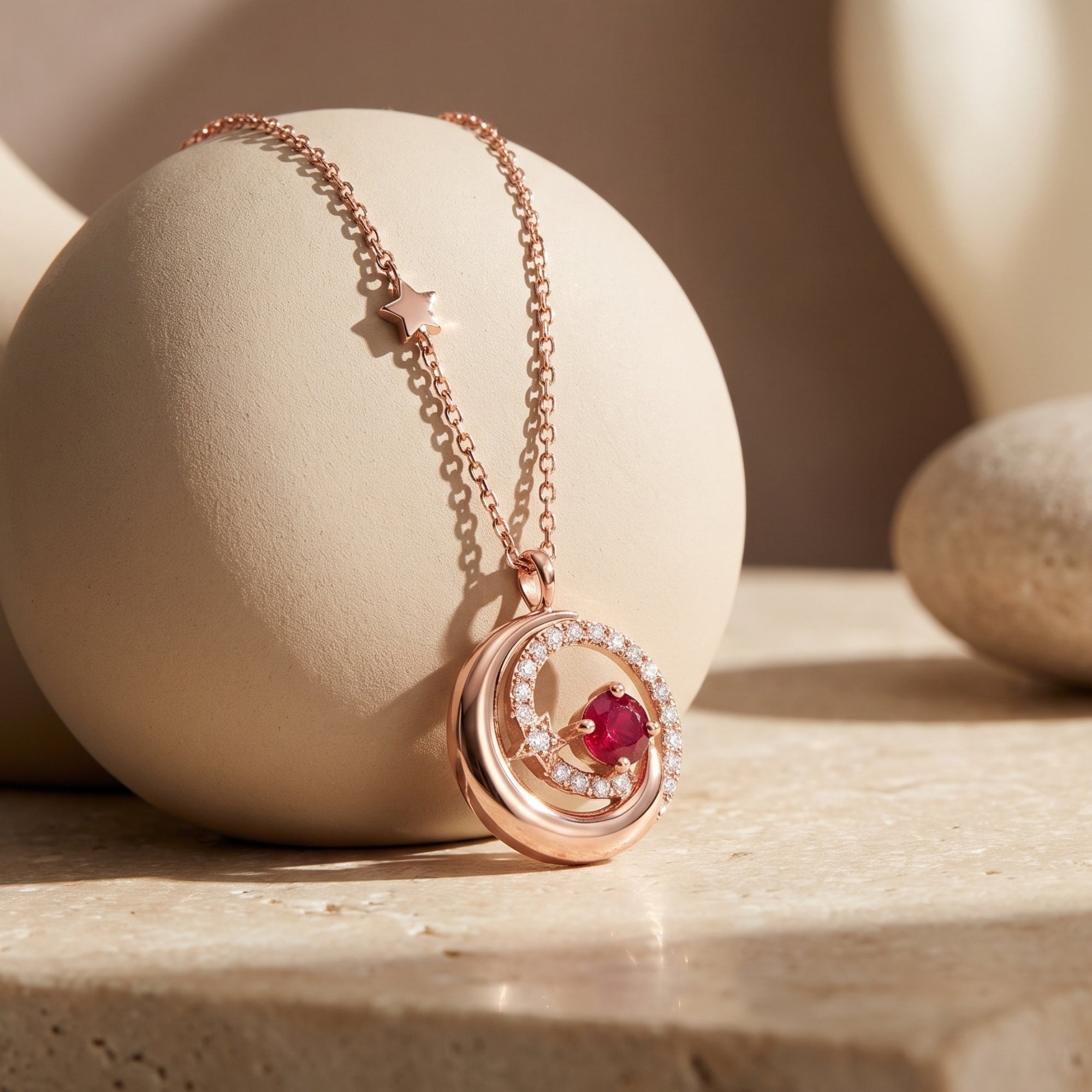 The Selene Crescent Necklace
