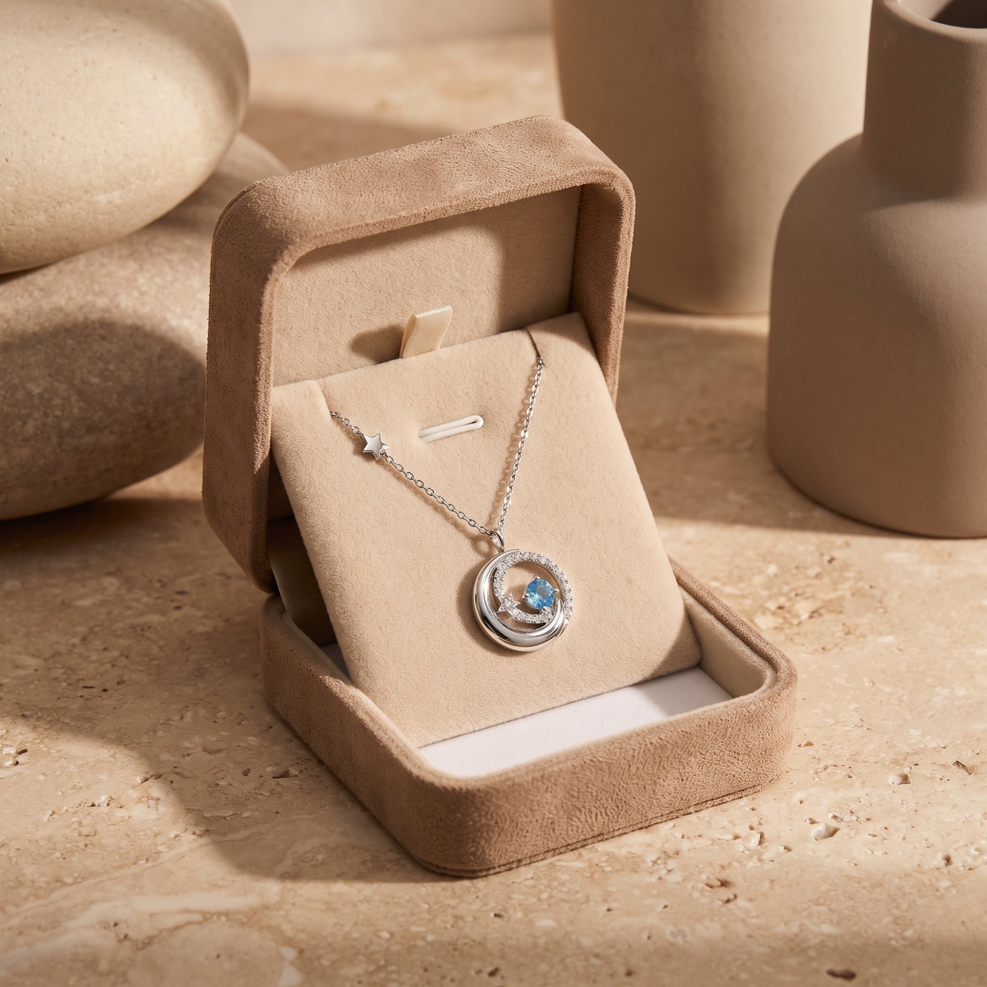 The Selene Crescent Necklace