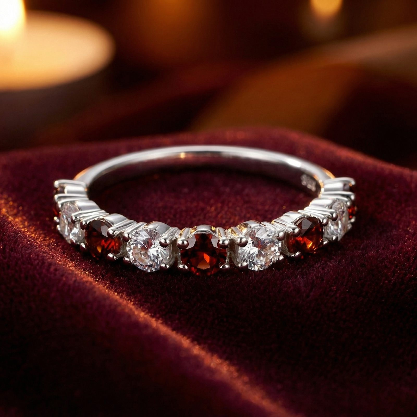 The Aeliana Eternity Ring - S925 Sterling Silver