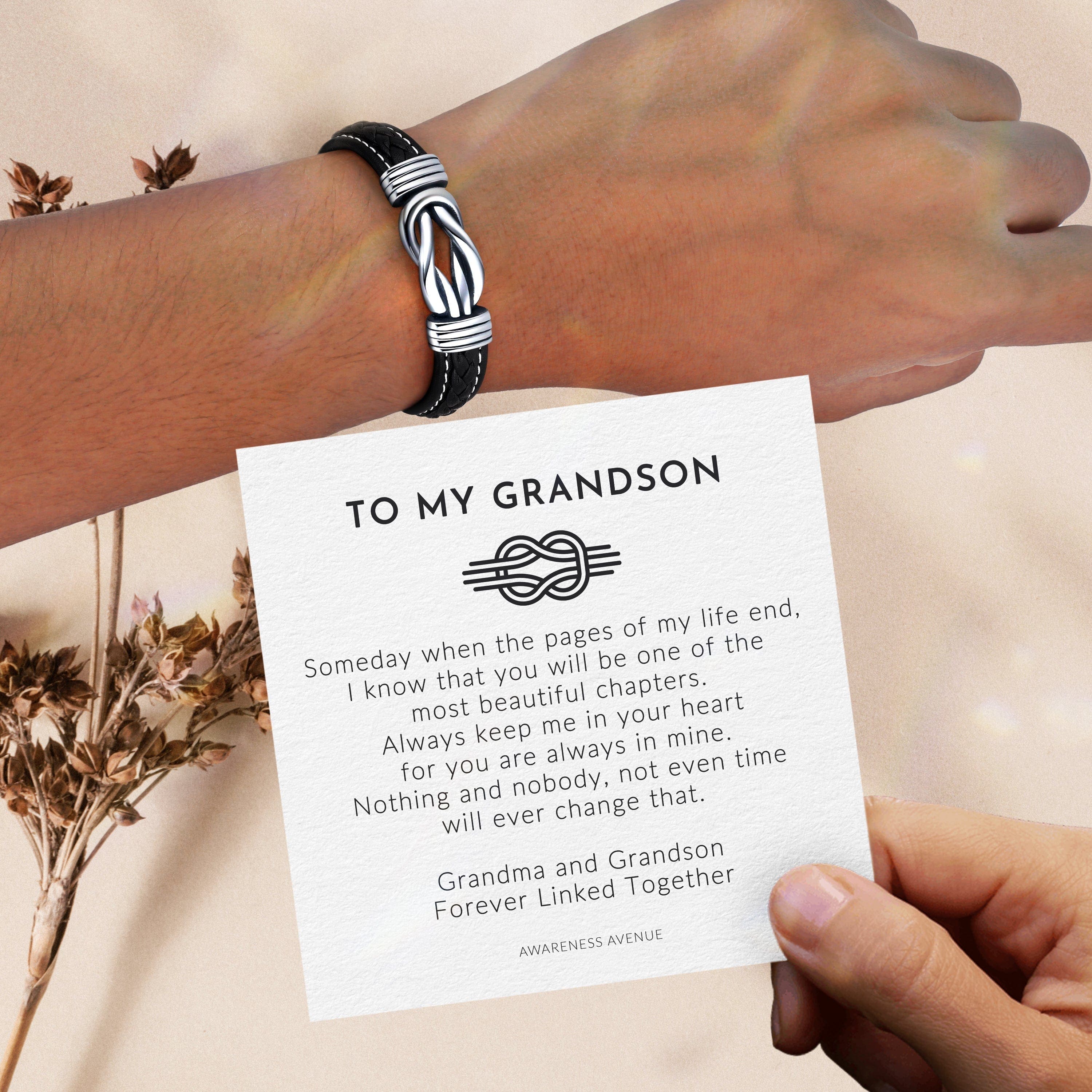To My Grandson 'Forever Linked' Men's Gift Set