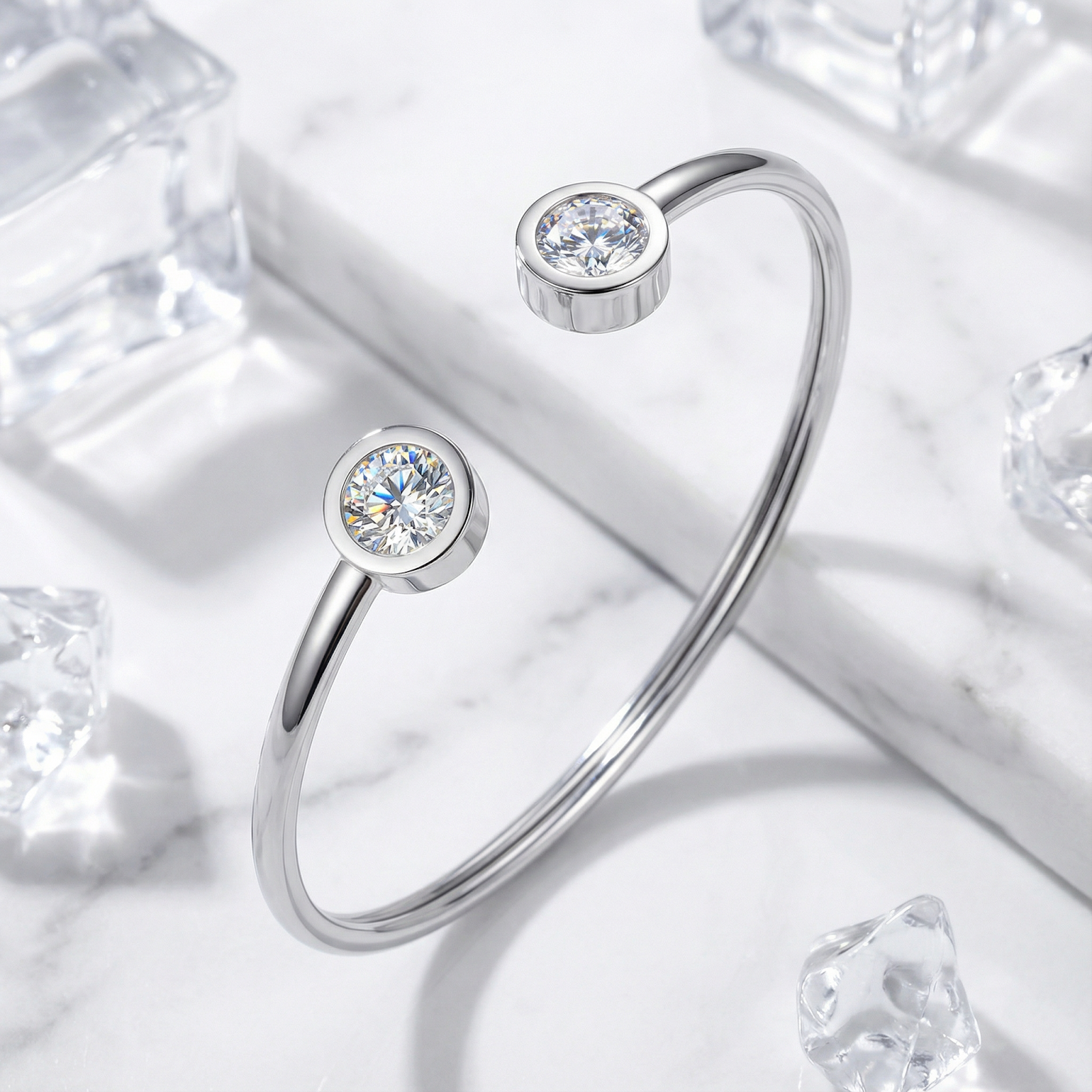 The Lyrianna Cuff - Stainless Steel