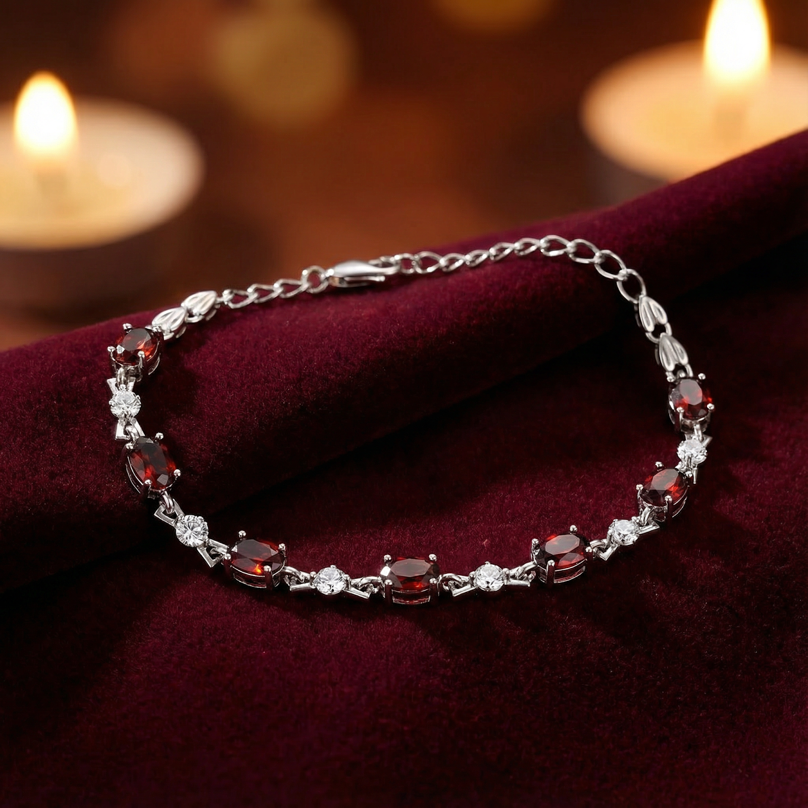 The Melora Oval Bracelet - S925 Sterling Silver