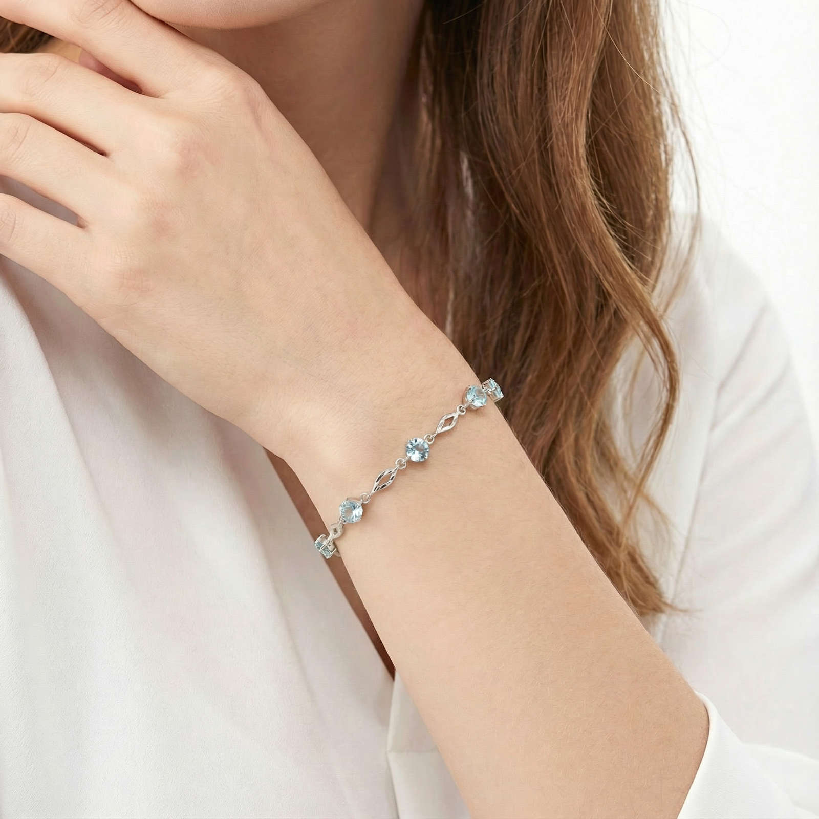 The Etherea Station Bracelet - S925 Sterling Silver