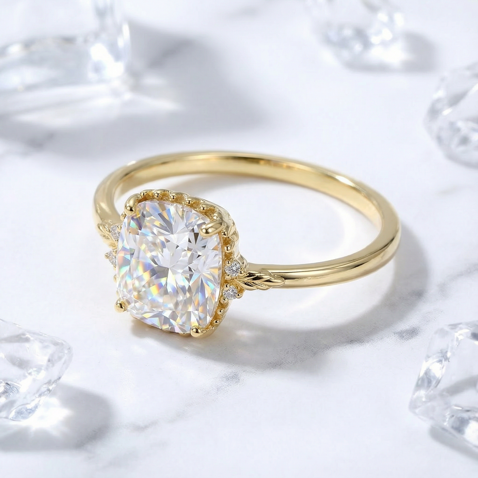 The Mirellia Solitaire - 18K Gold Vermeil