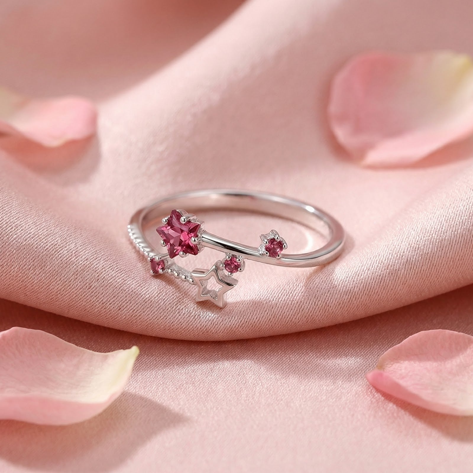 The Stellaris Bypass Ring - S925 Sterling Silver