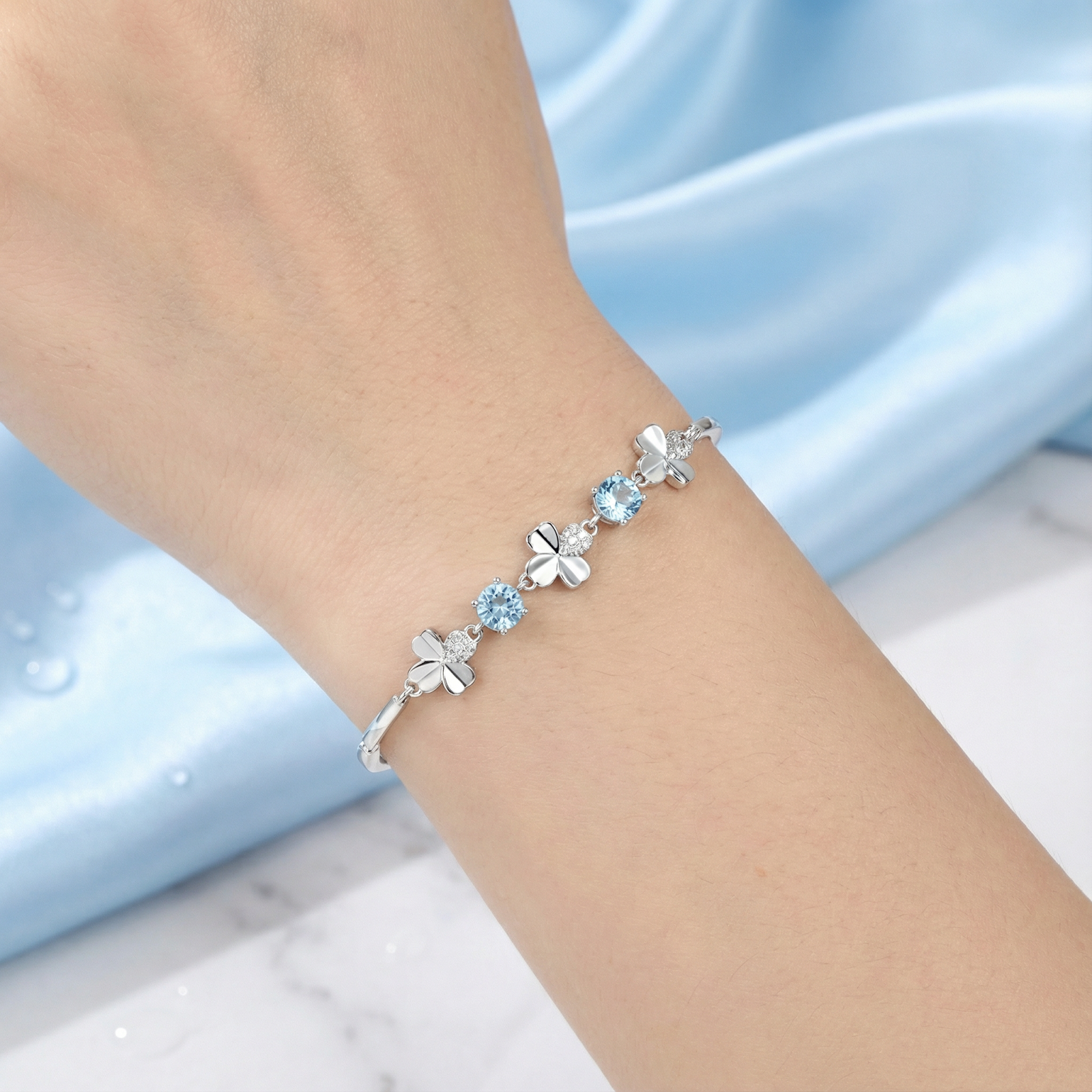 The Thalina Station Bracelet - S925 Sterling Silver