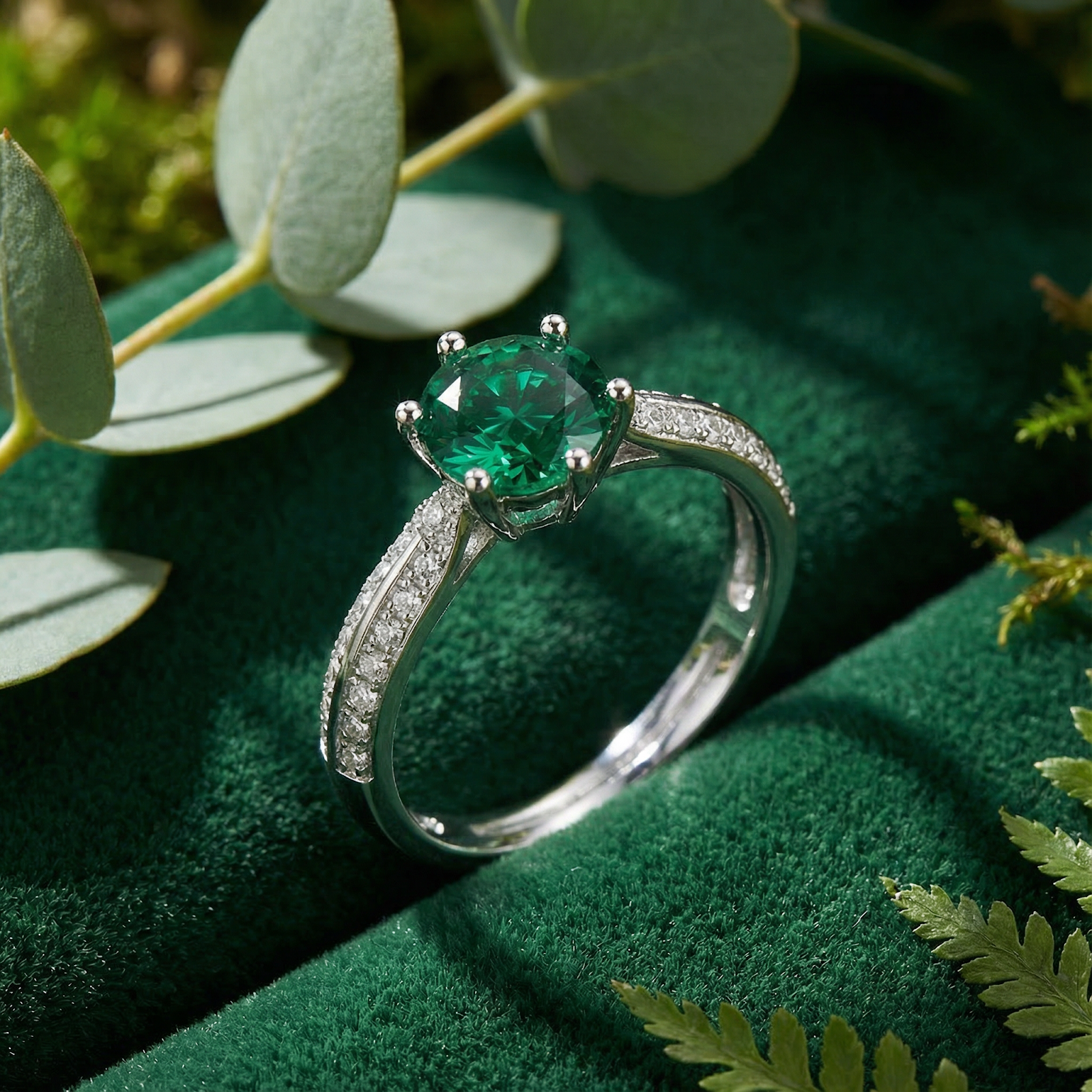 The Round Halo Ring - S925 Sterling Silver