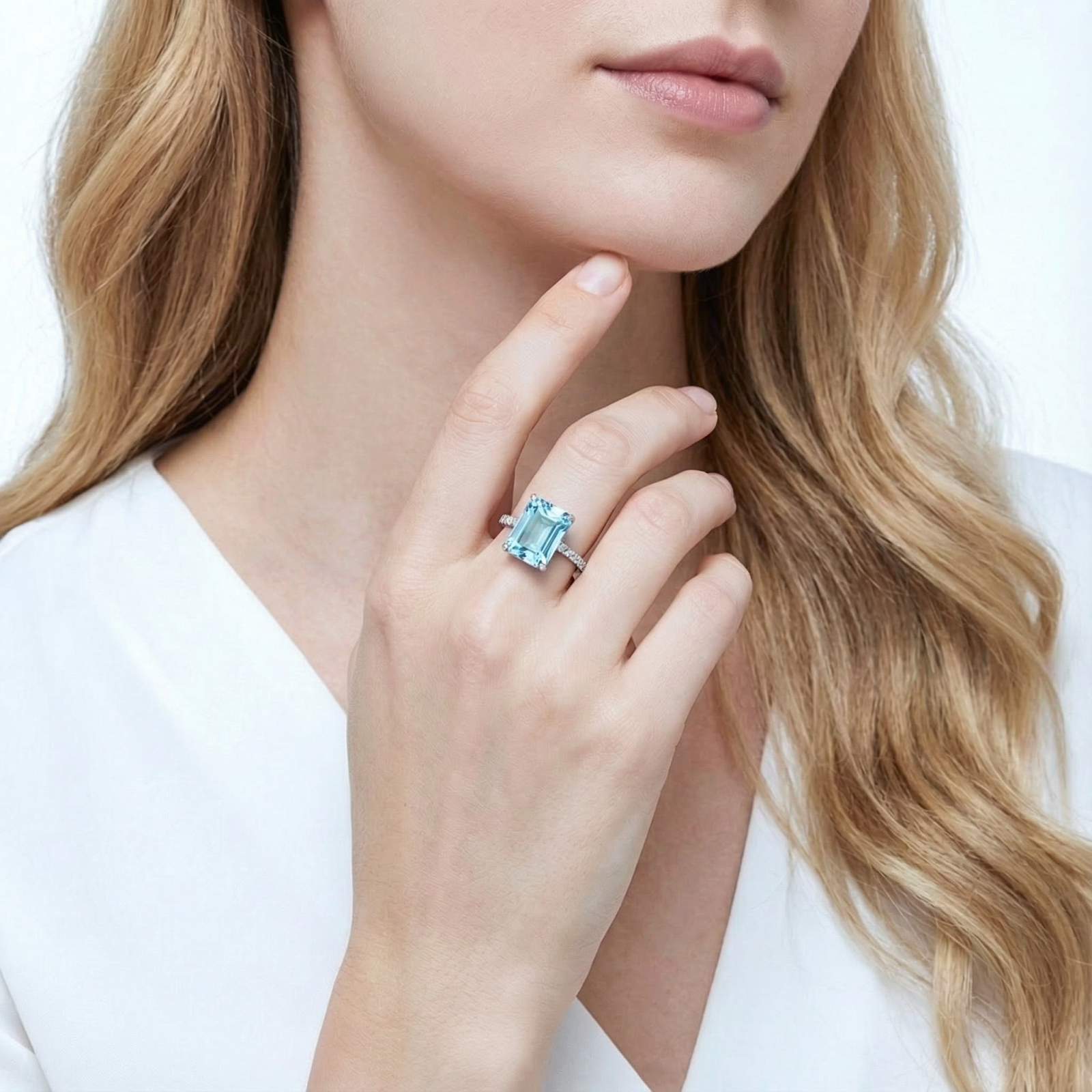 The Azurea Radiant Ring - S925 Sterling Silver