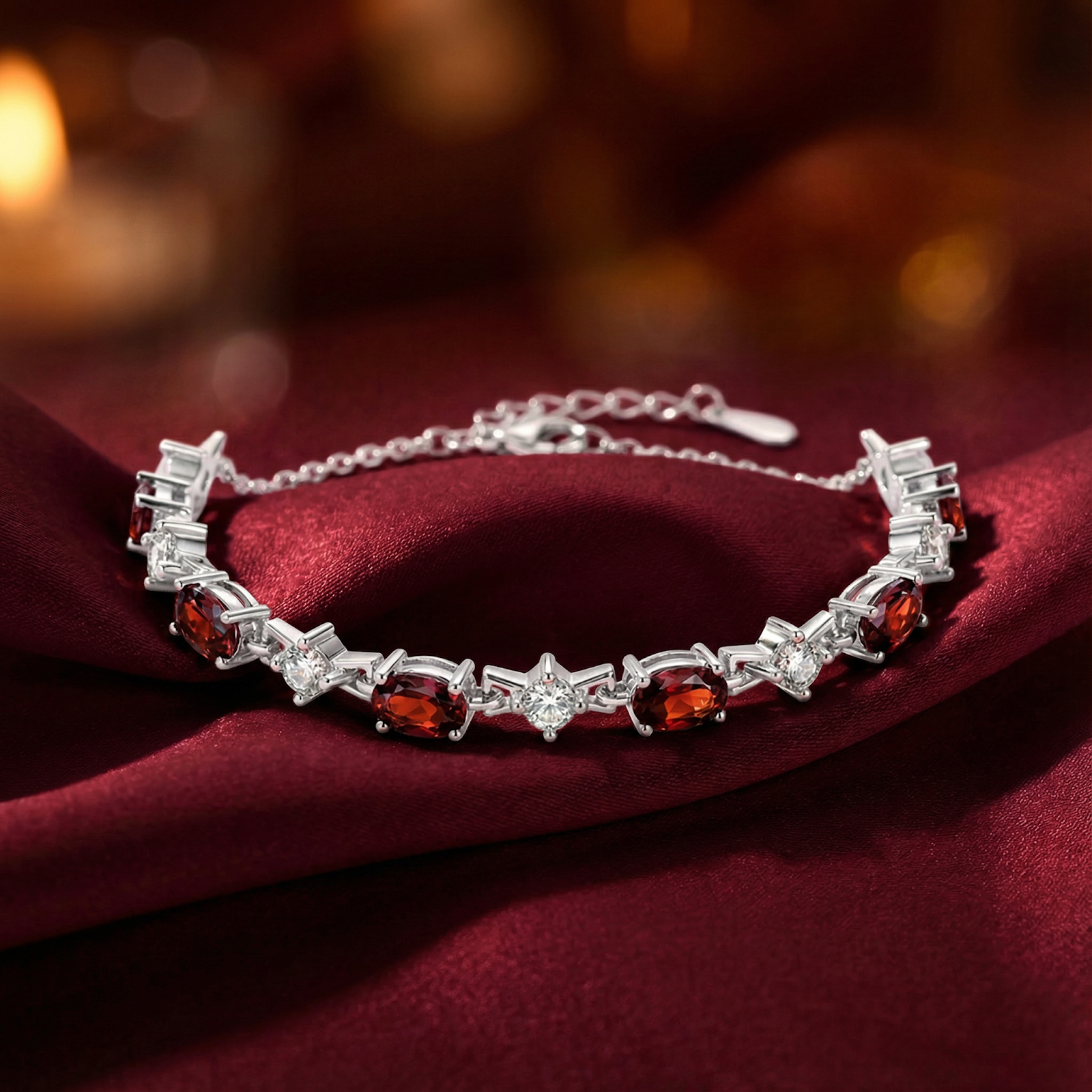 The Rosabella Station Bracelet - S925 Sterling Silver