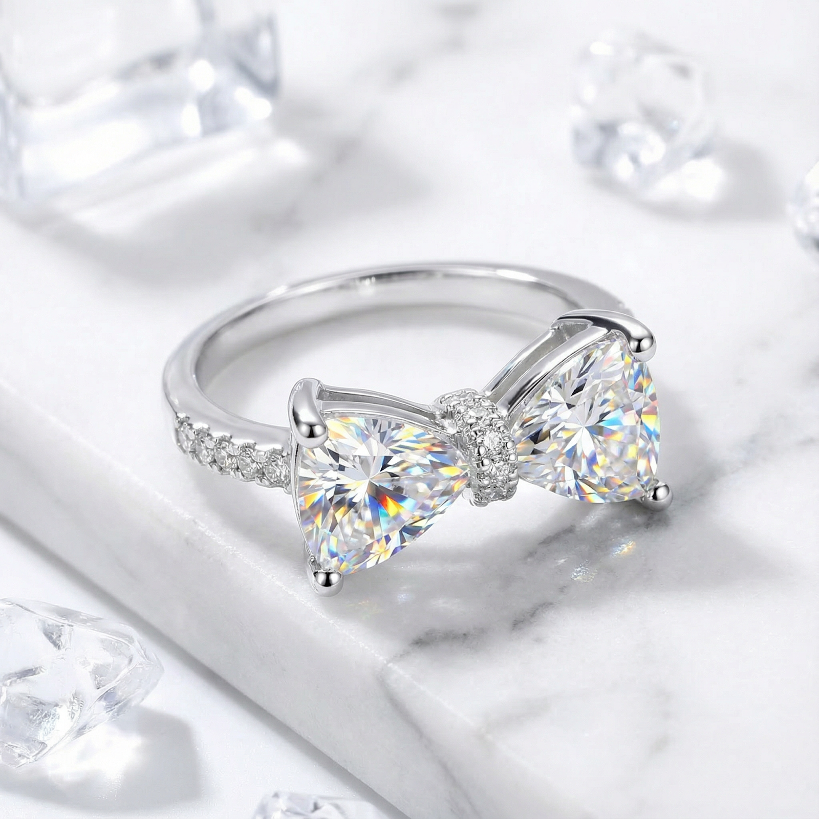 The Lysandra Bow Ring - S925 Sterling Silver