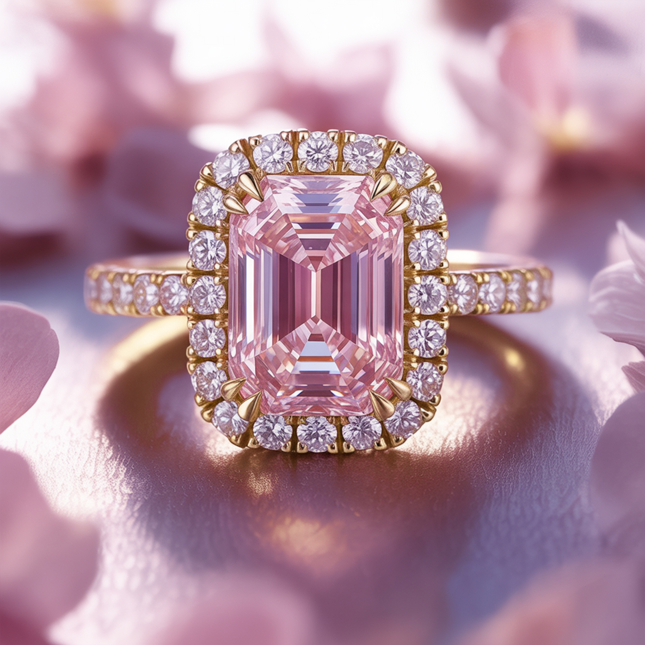 The Camilla - Halo Moissanite Ring