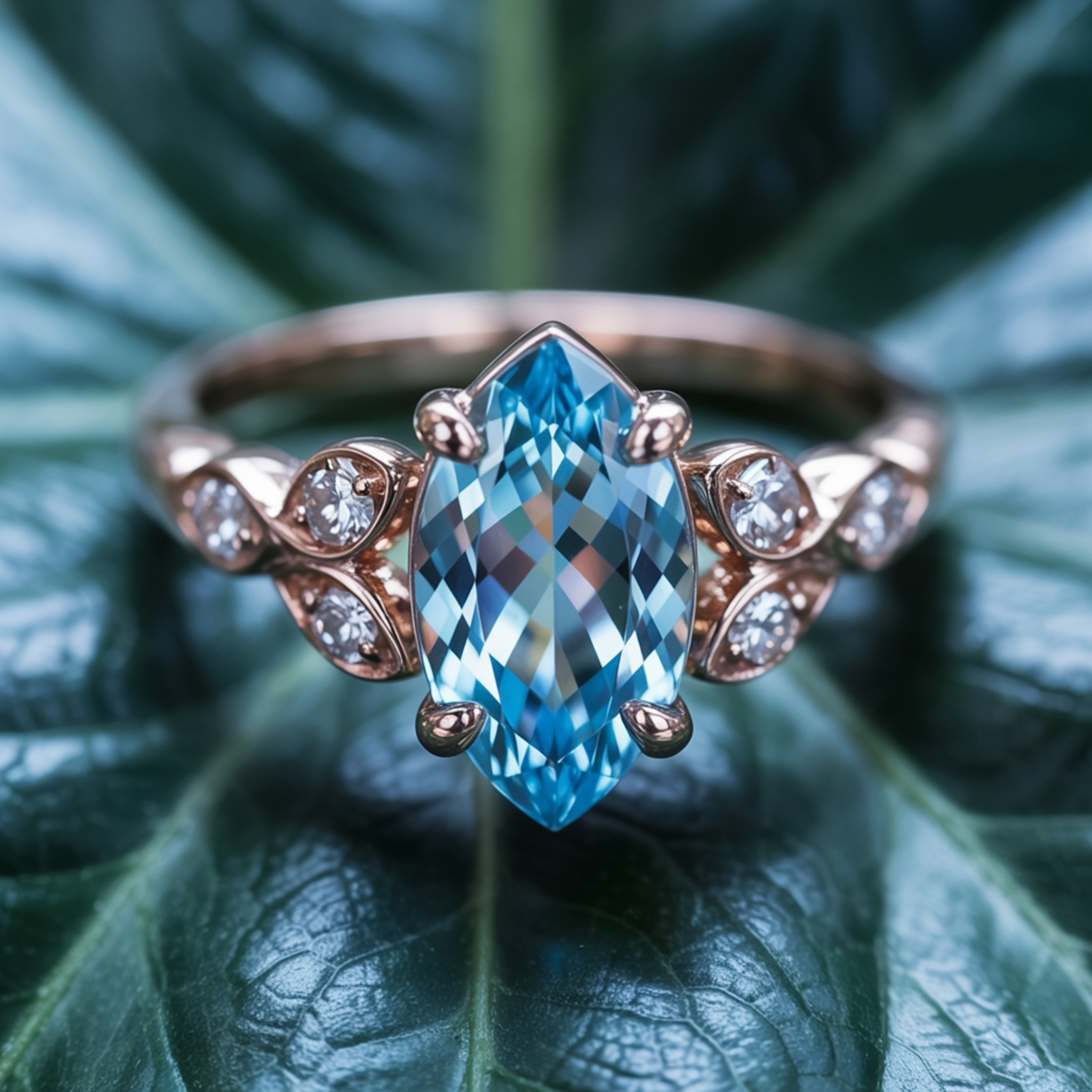 The Katalina Marquise Cut Moissanite Ring
