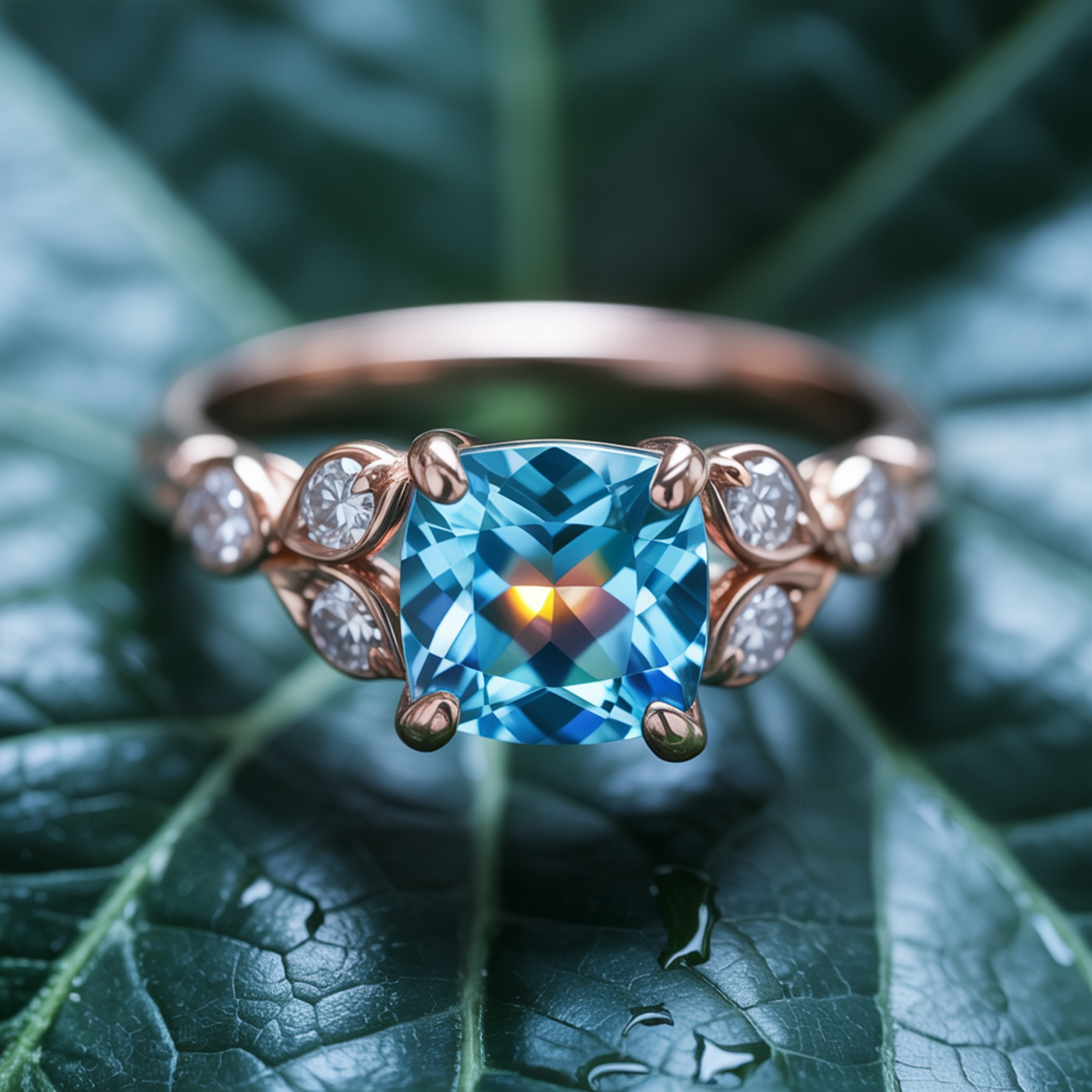 The Katalina Cushion Cut Moissanite Ring