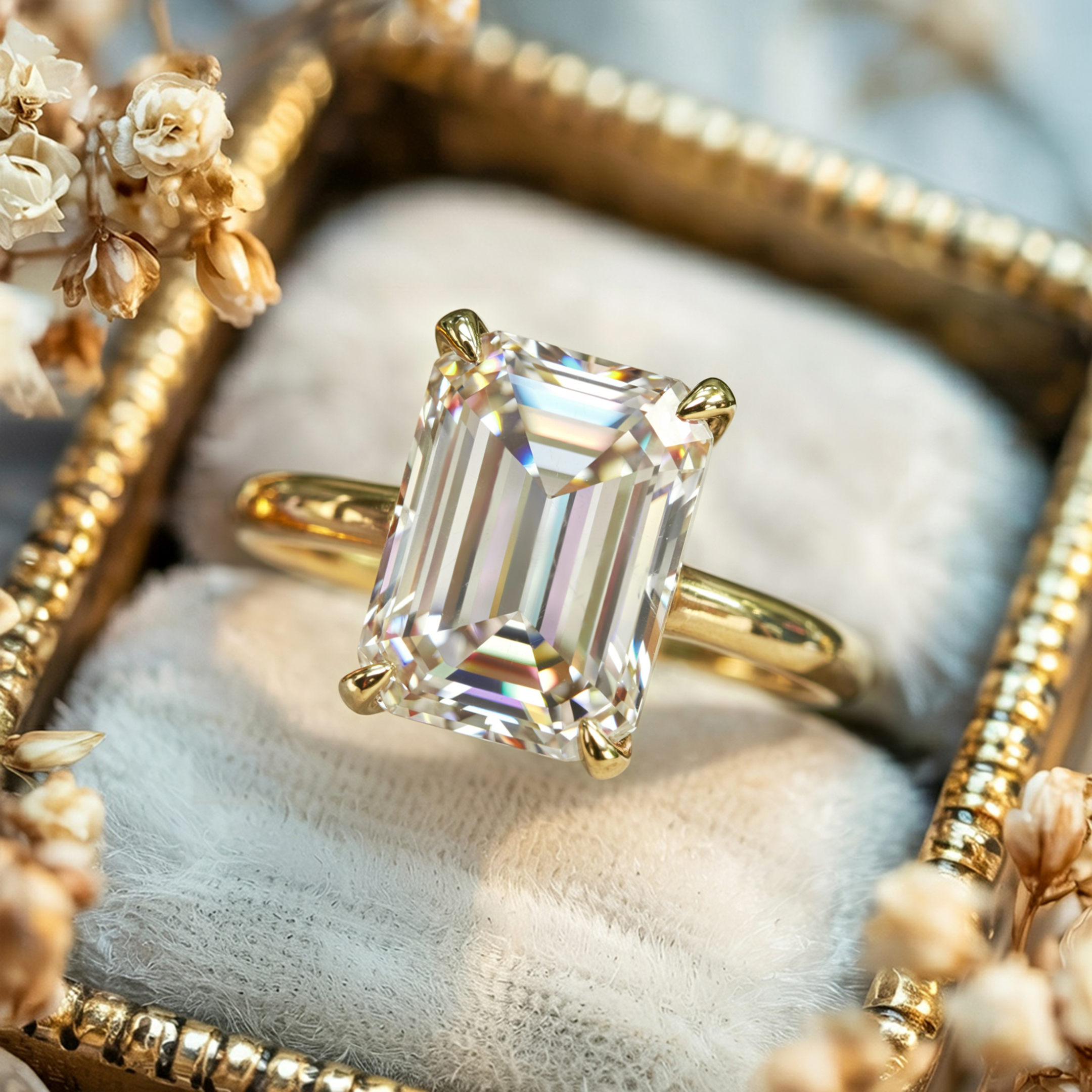 The Bella Jewel – Solitaire Moissanite Ring