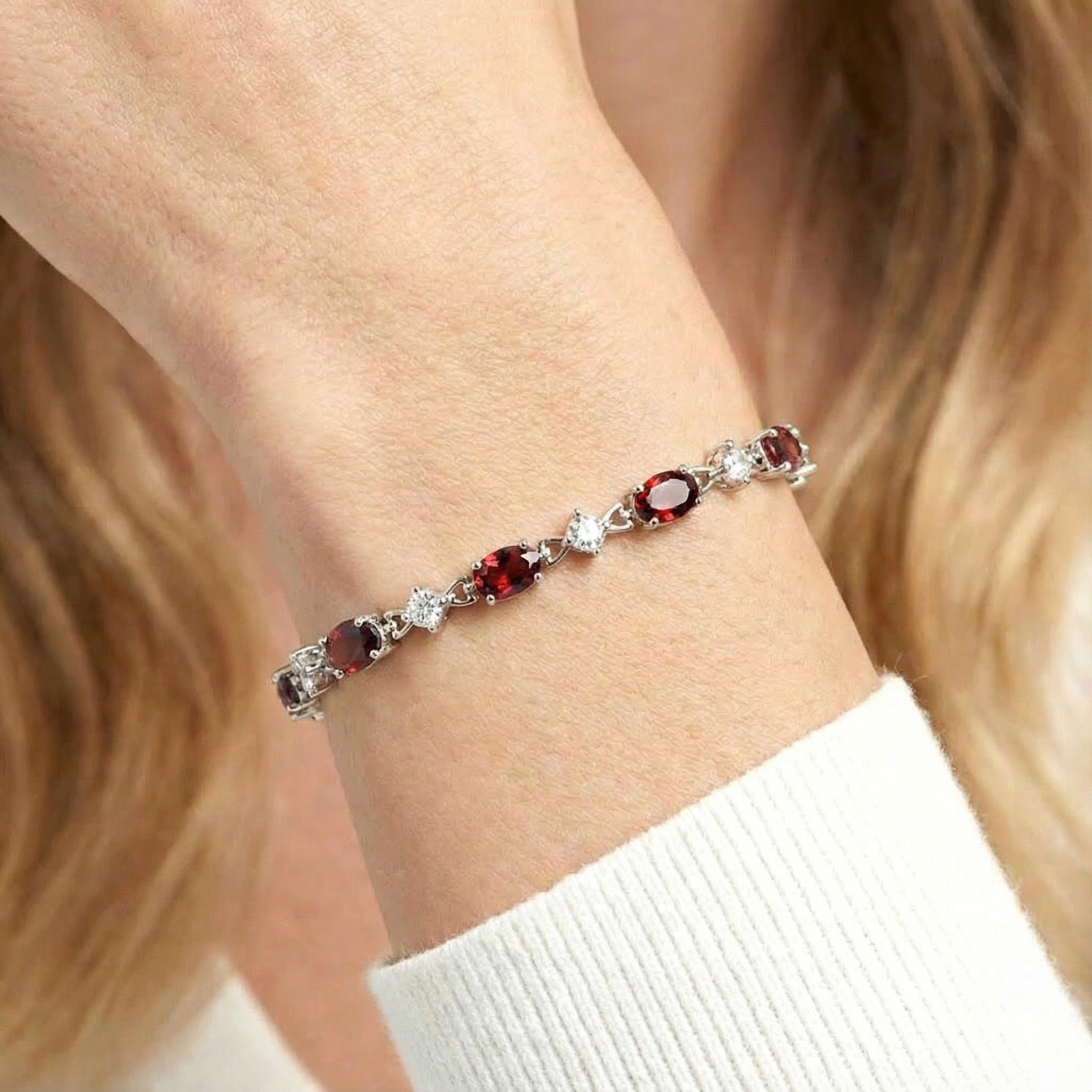 The Rosabella Station Bracelet - S925 Sterling Silver