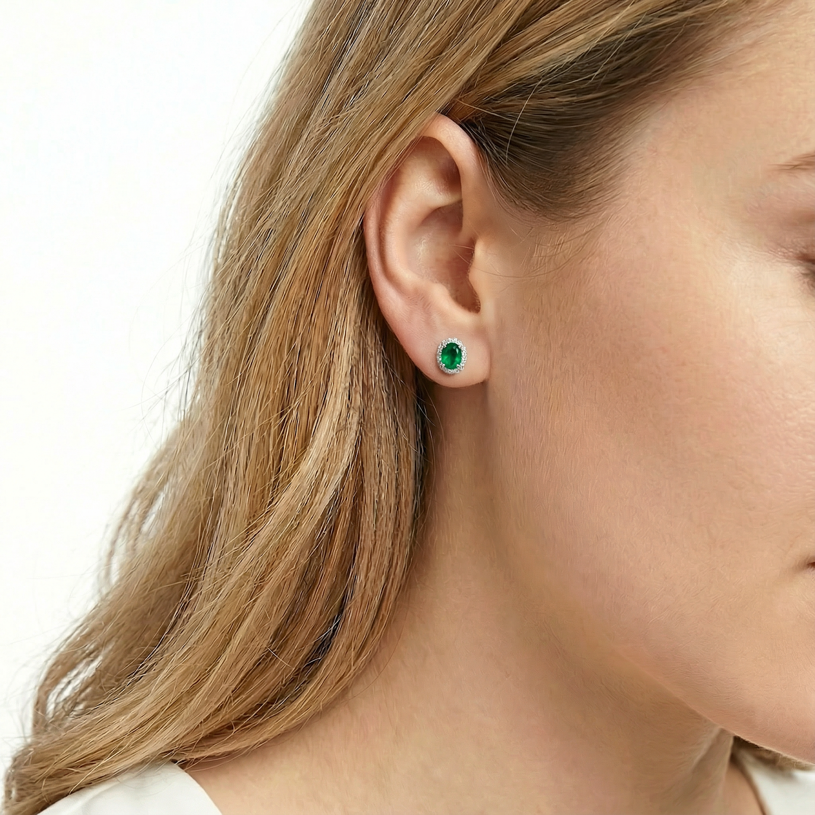 The Solenza Halo Studs - S925 Sterling Silver