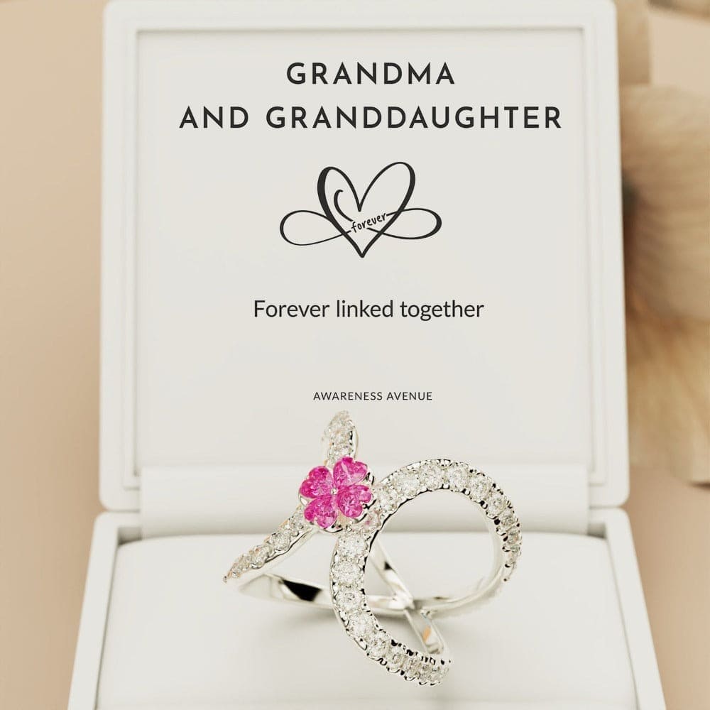 Pink Serenity: Infinity Love Loop Ring - S925 Sterling Silver