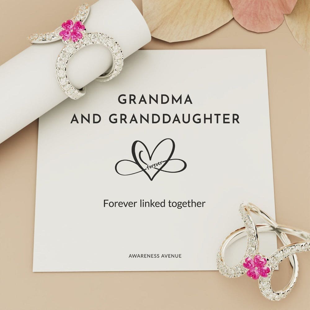 Pink Serenity: Infinity Love Loop Ring - S925 Sterling Silver