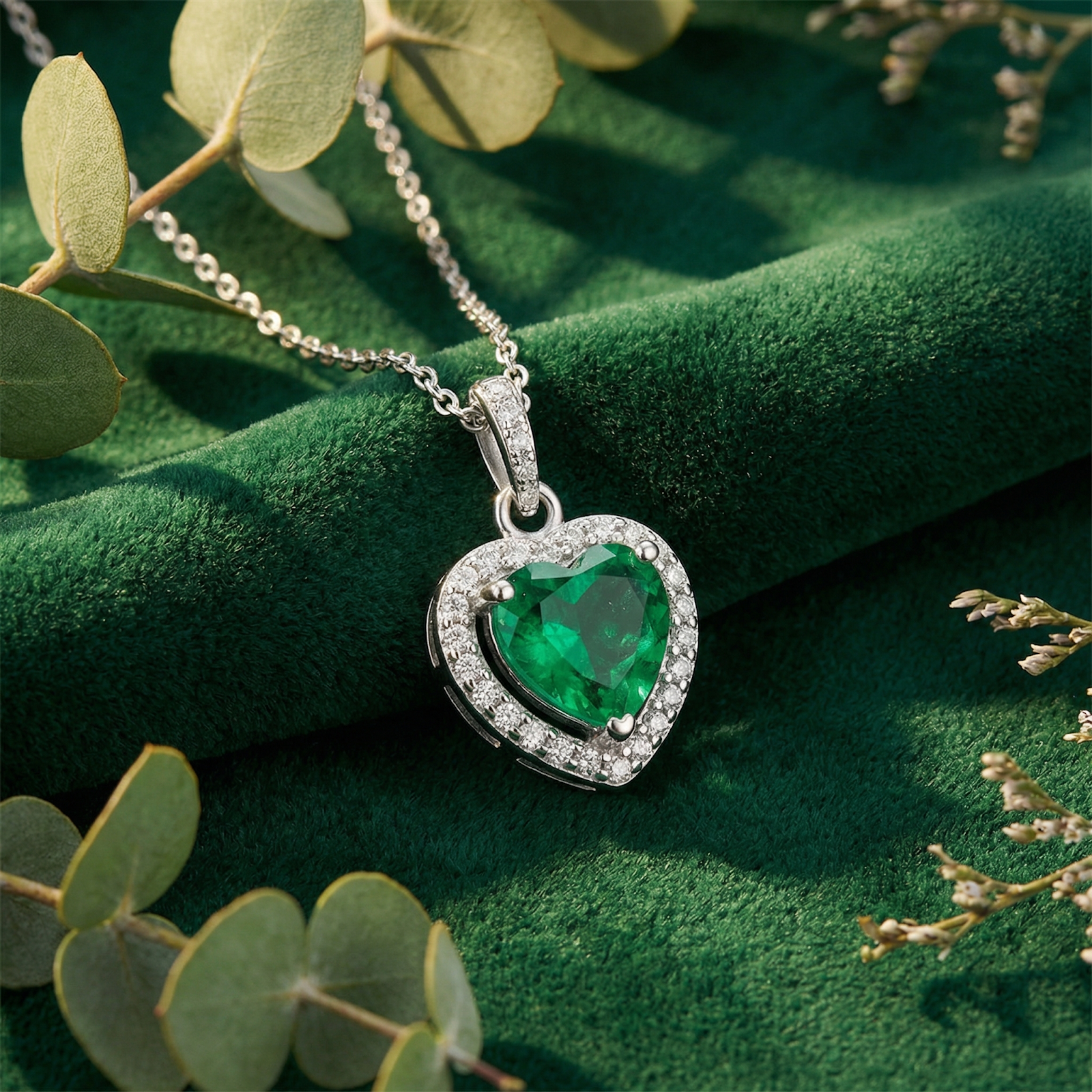 The Verdant Heart - S925 Sterling Silver