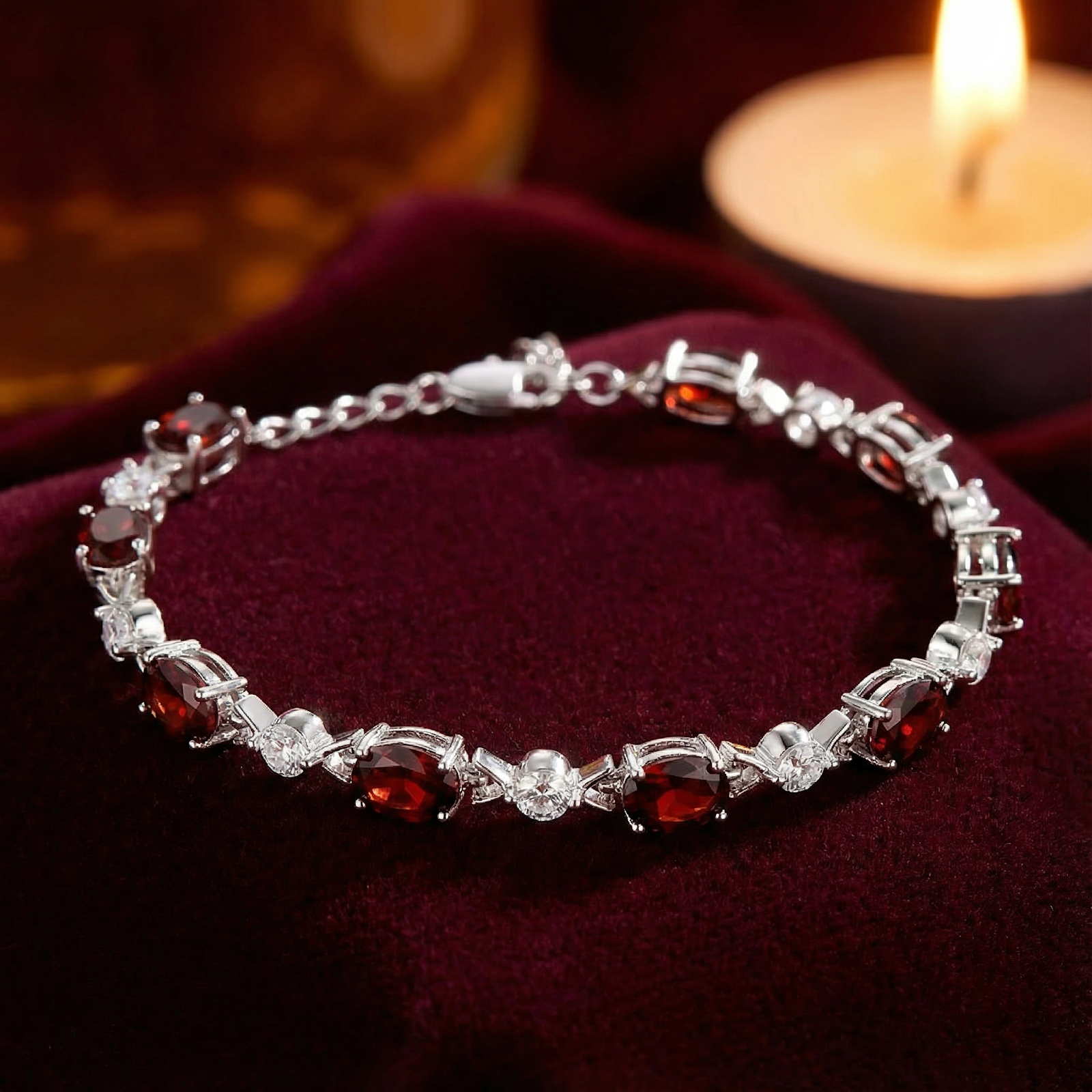 The Melora Oval Bracelet - S925 Sterling Silver