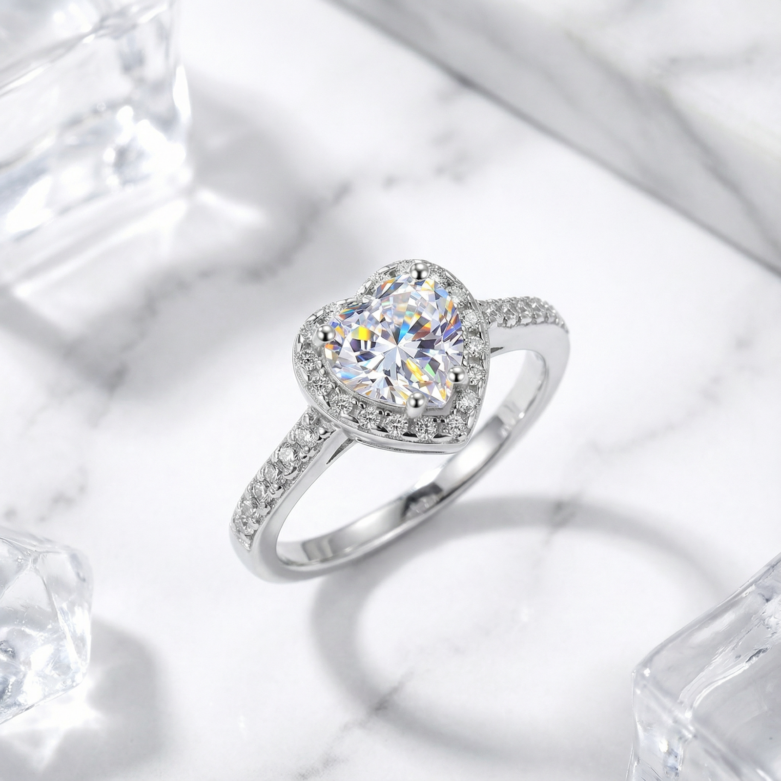 The Seraphina Heart Ring - S925 Sterling Silver