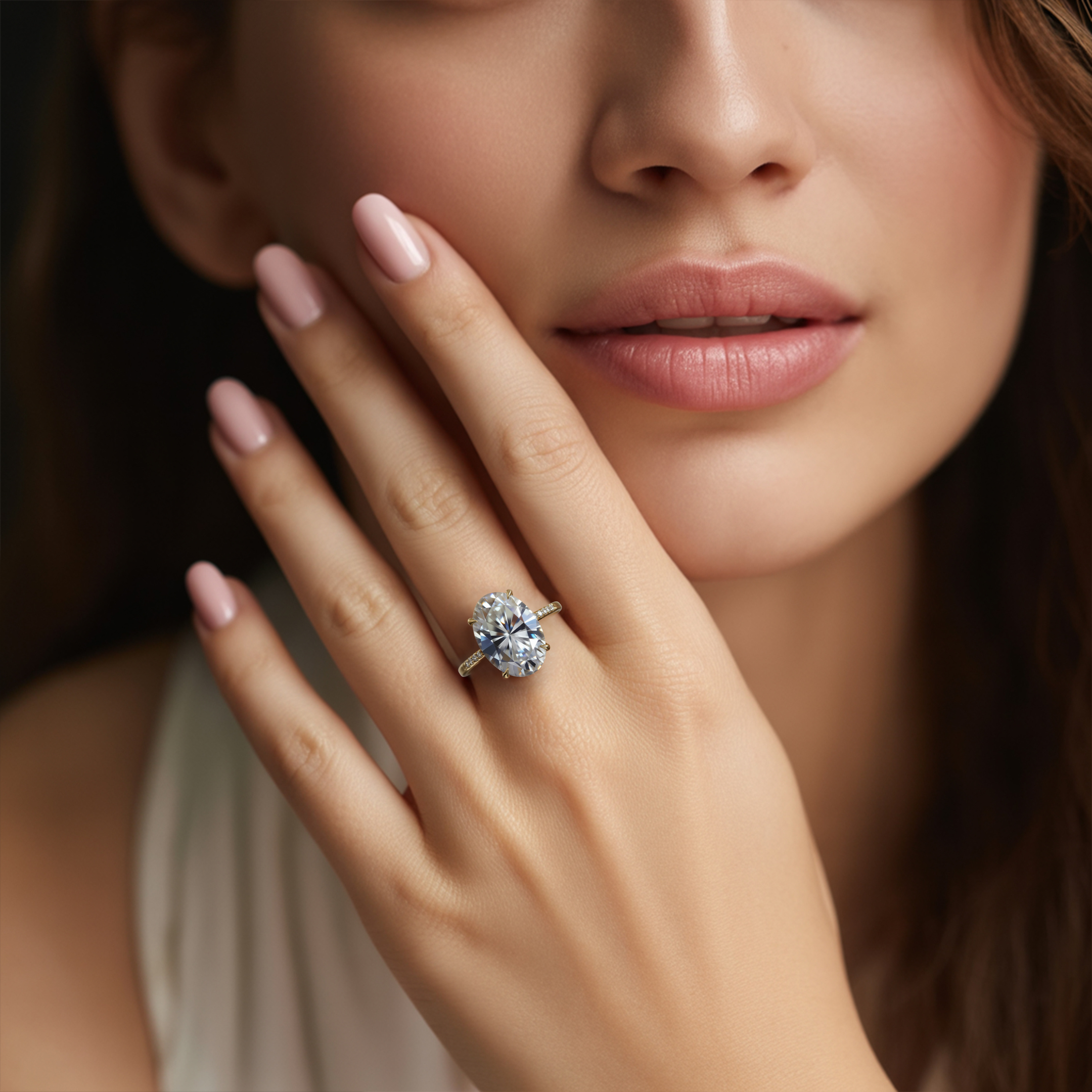 The Opaline 5CT Moissanite Ring