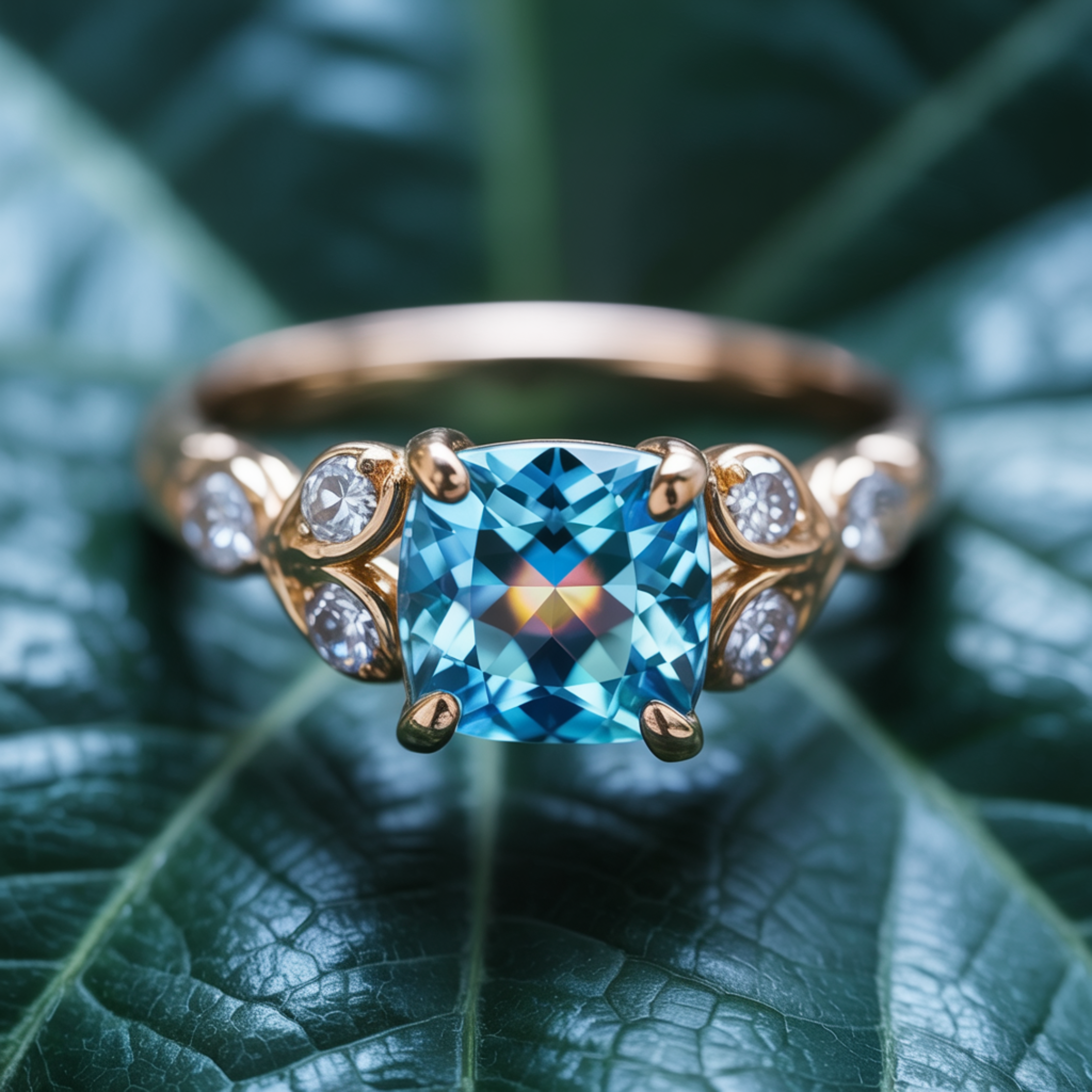 The Katalina Cushion Cut Moissanite Ring