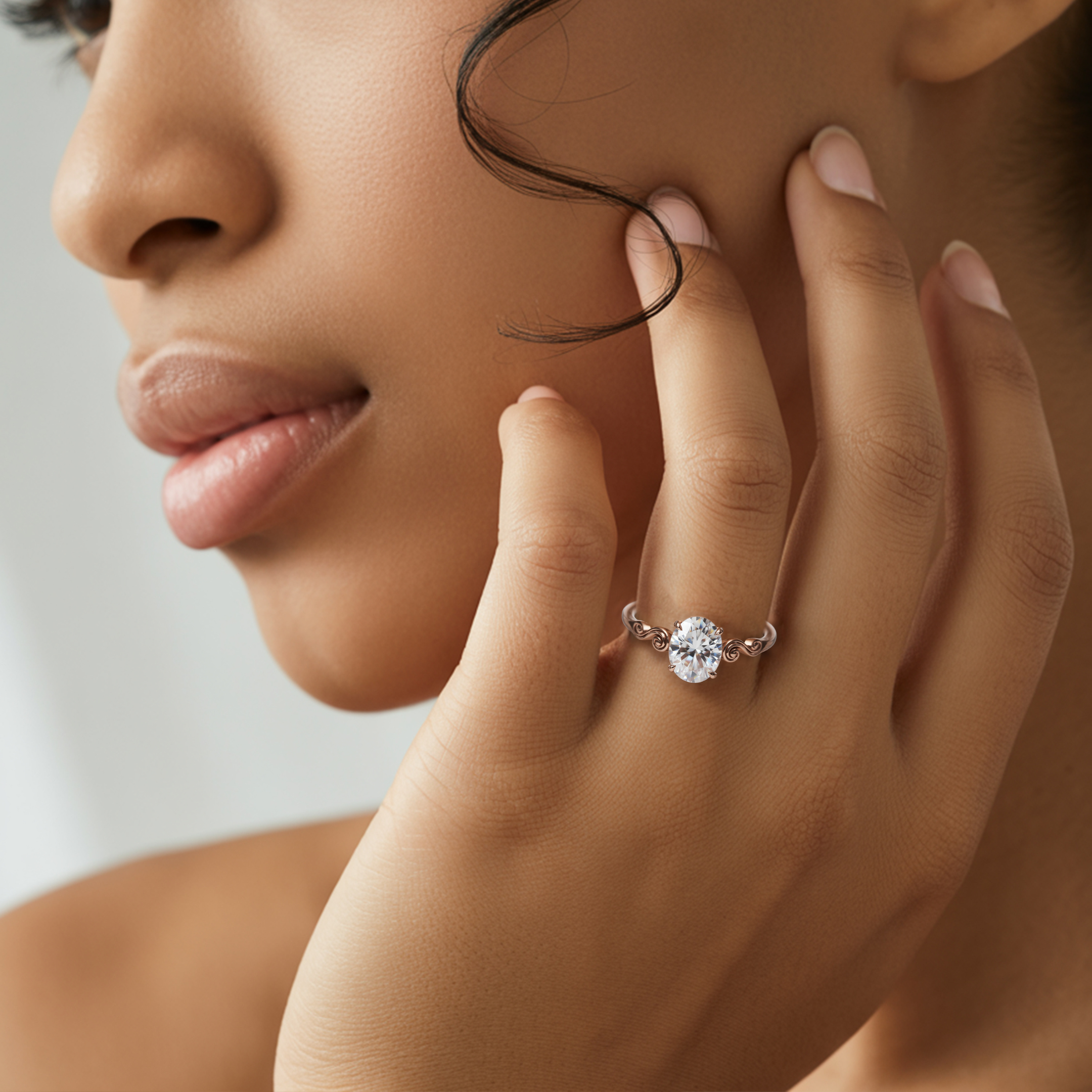 The Luna - Vintage Moissanite Ring
