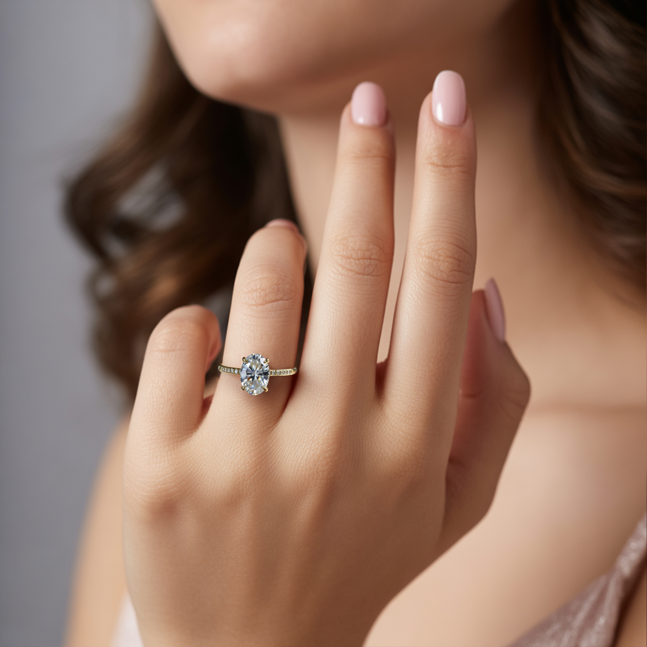 The Opaline 1CT Moissanite Ring