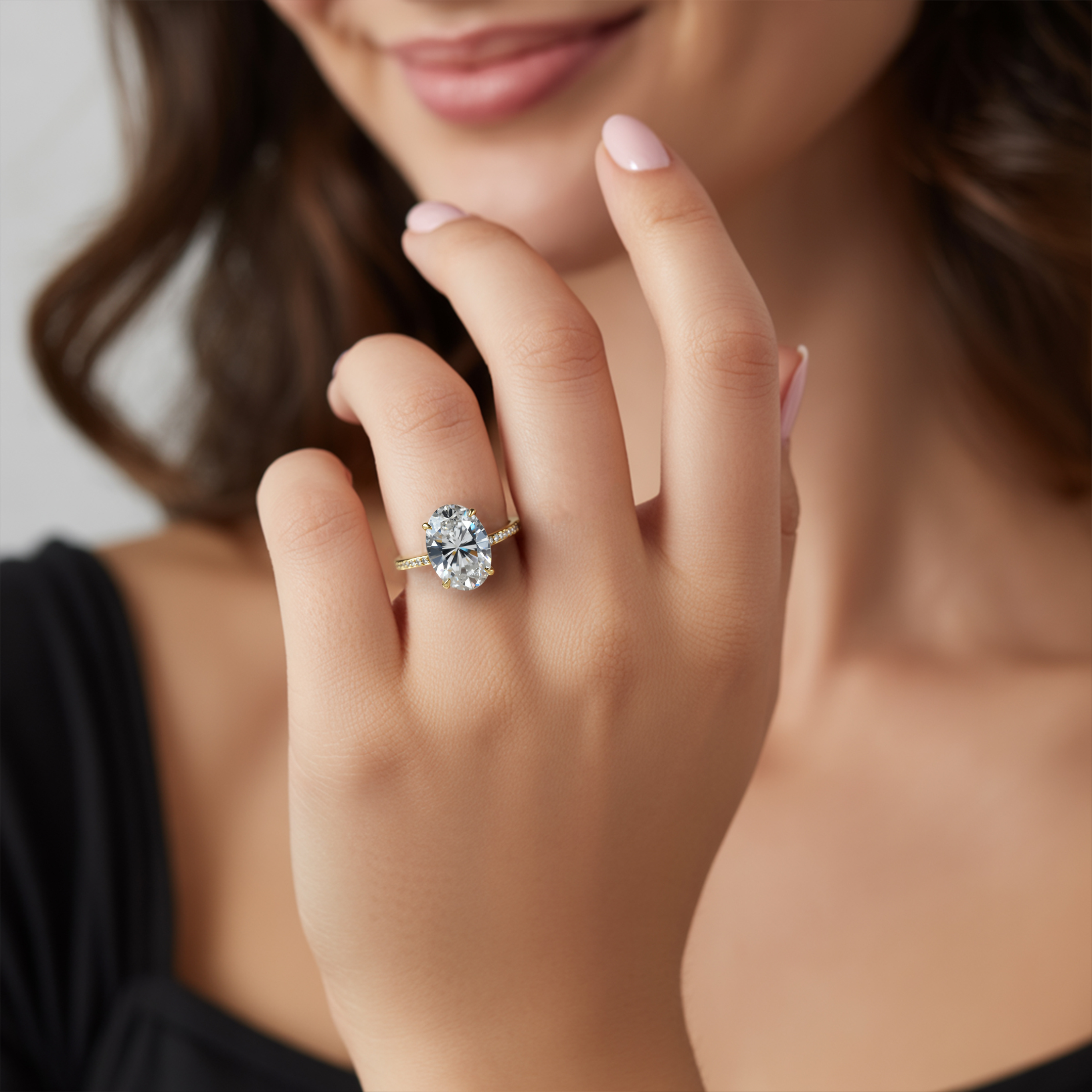 The Opaline 4CT Moissanite Ring